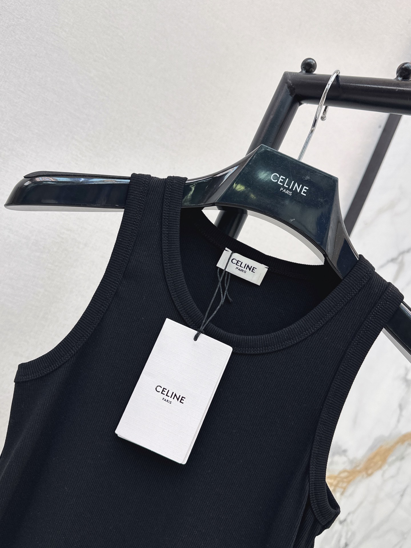 Celi 26ss rib knit vest