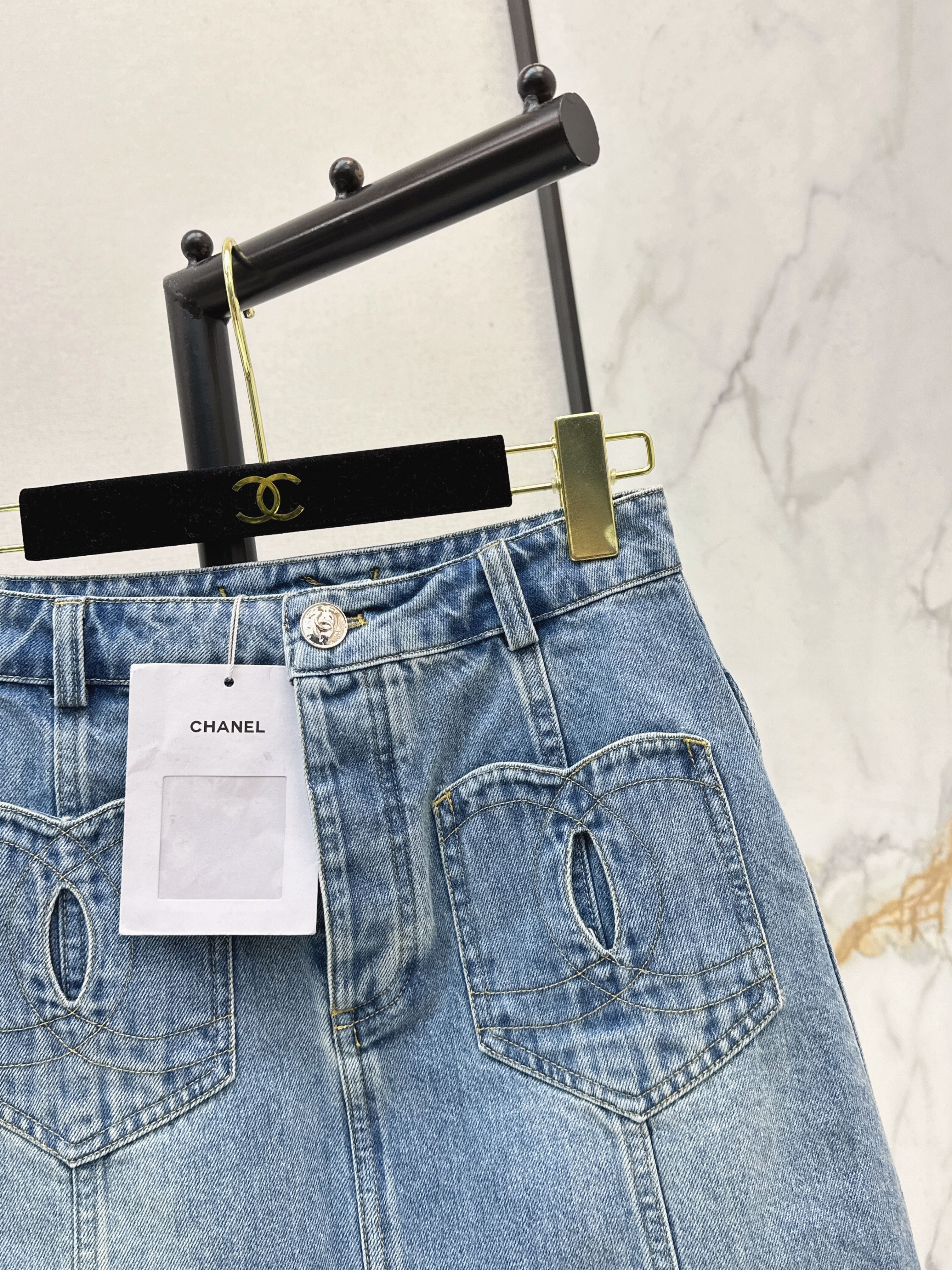 Chan 26ss denim skirt