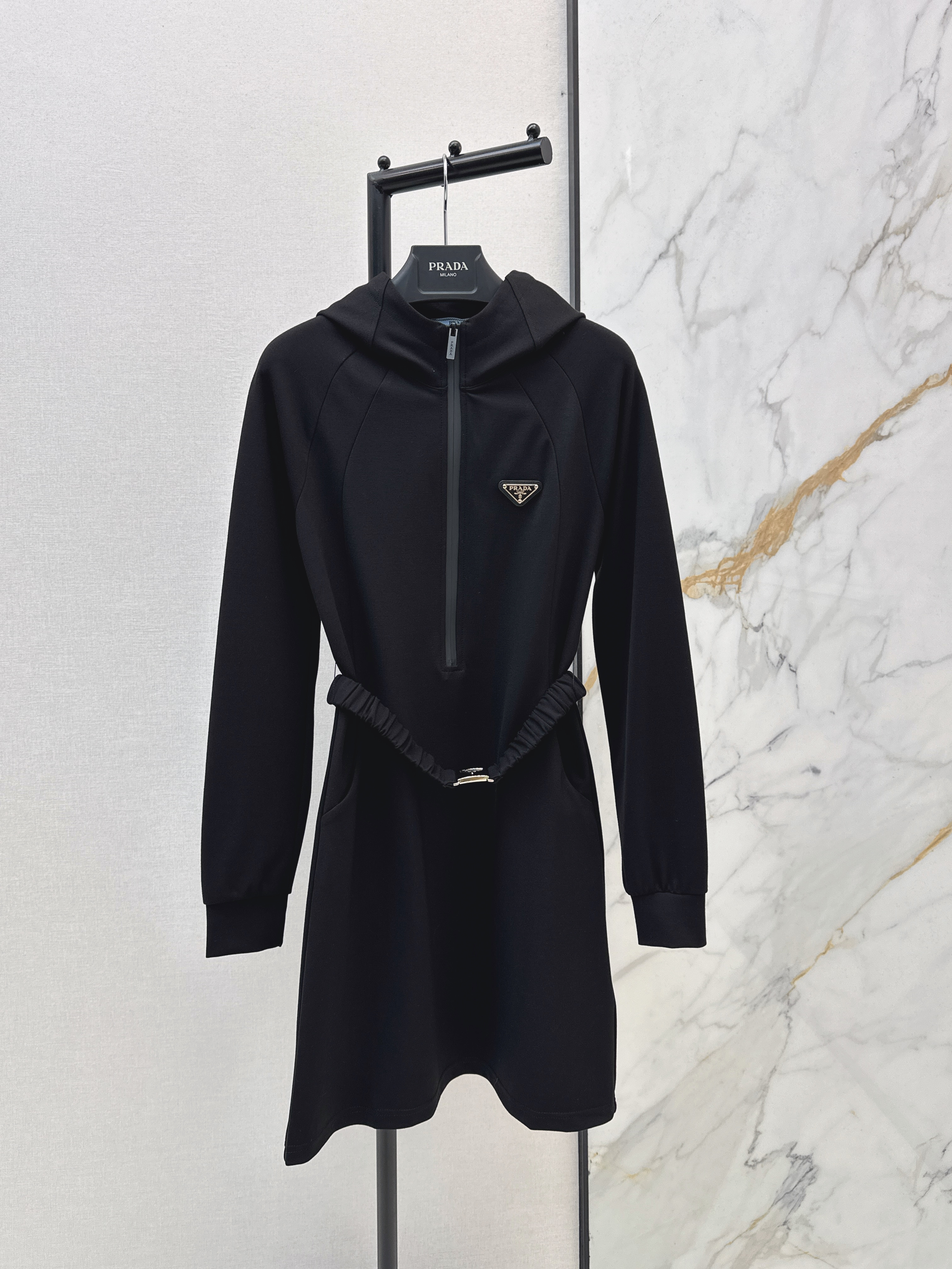 Pra 26ss hooded dress