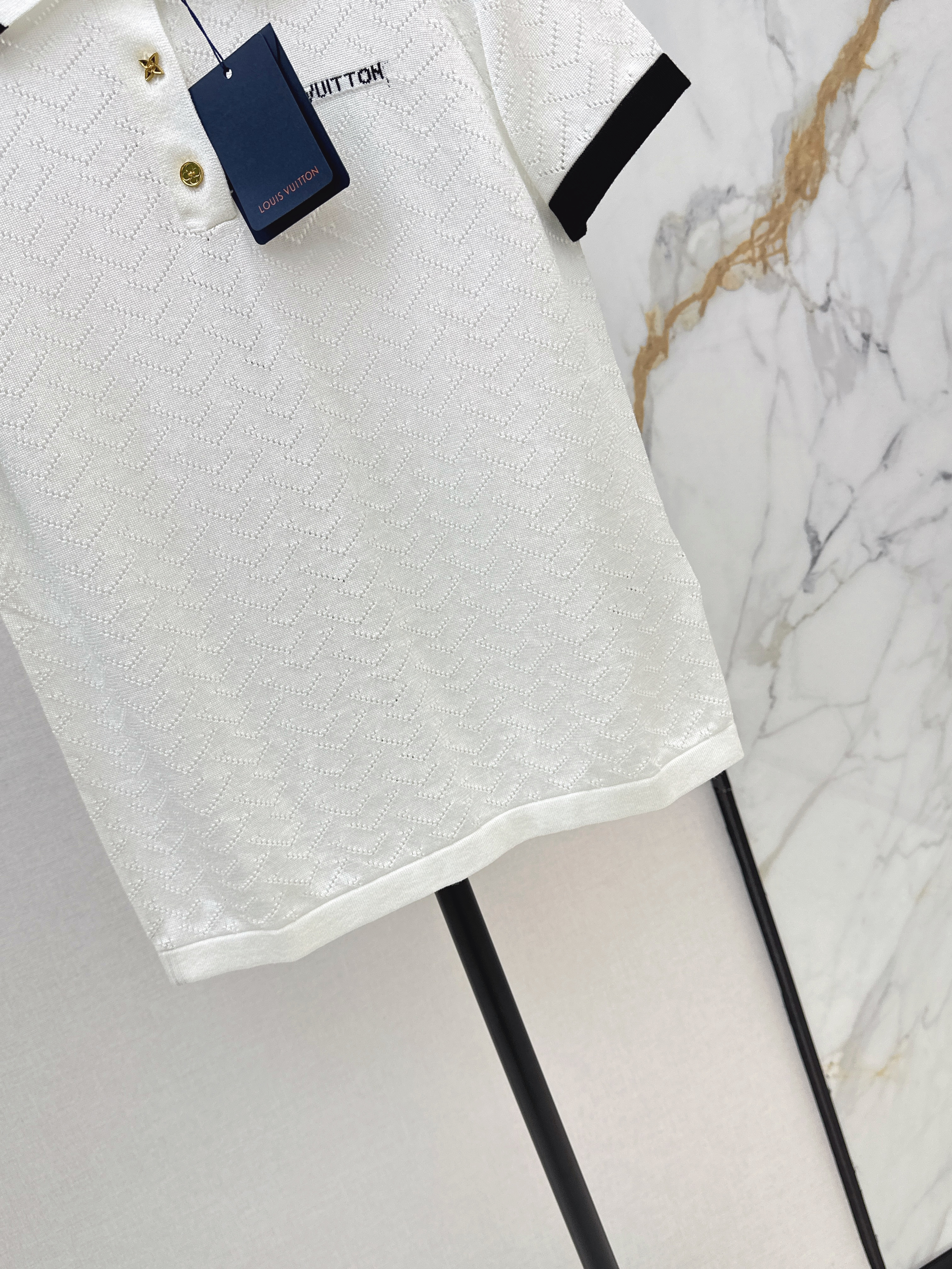 Loui 26ss hollow knit top