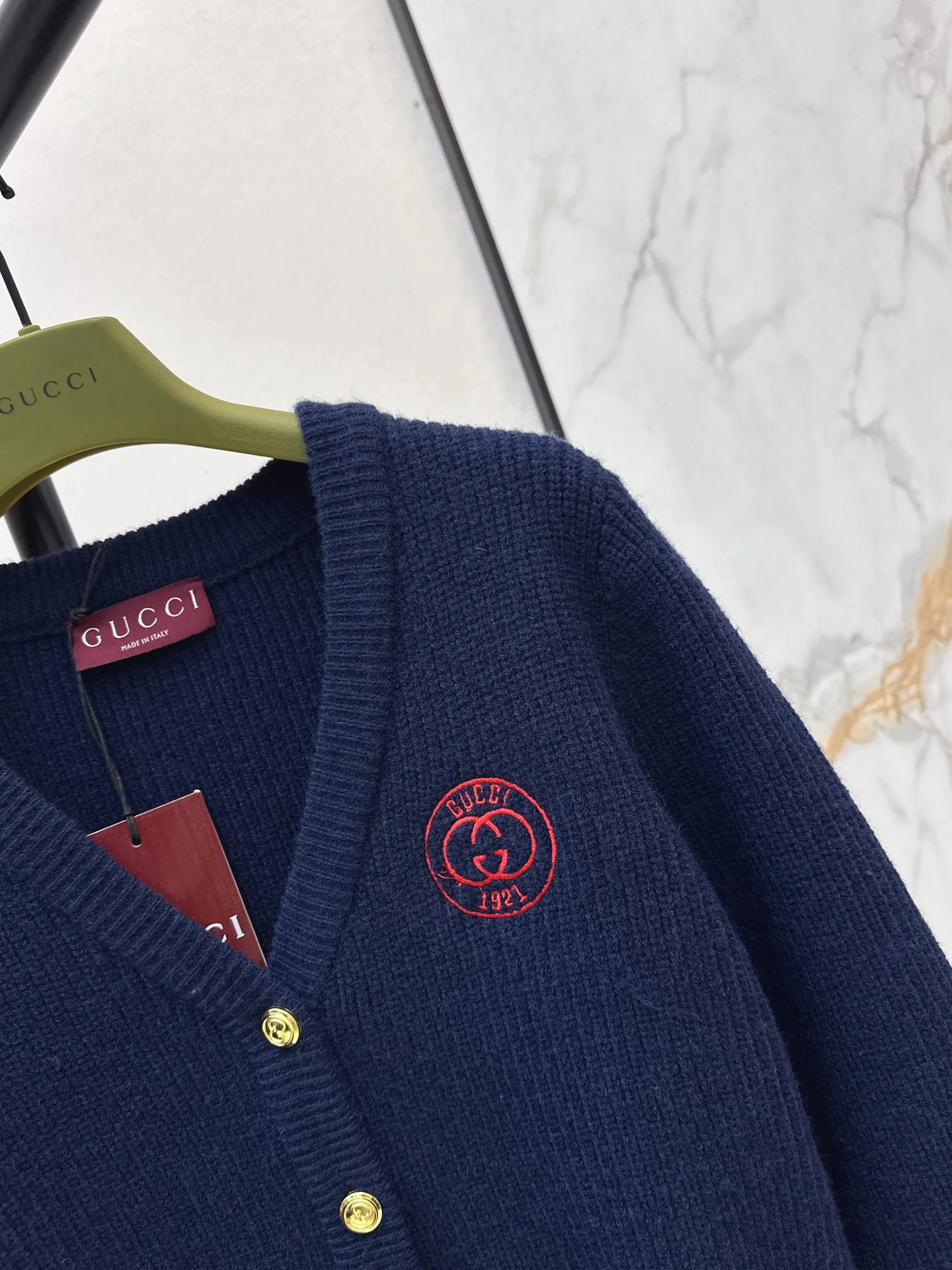 Gucc 25fw jacquard knit cardigan