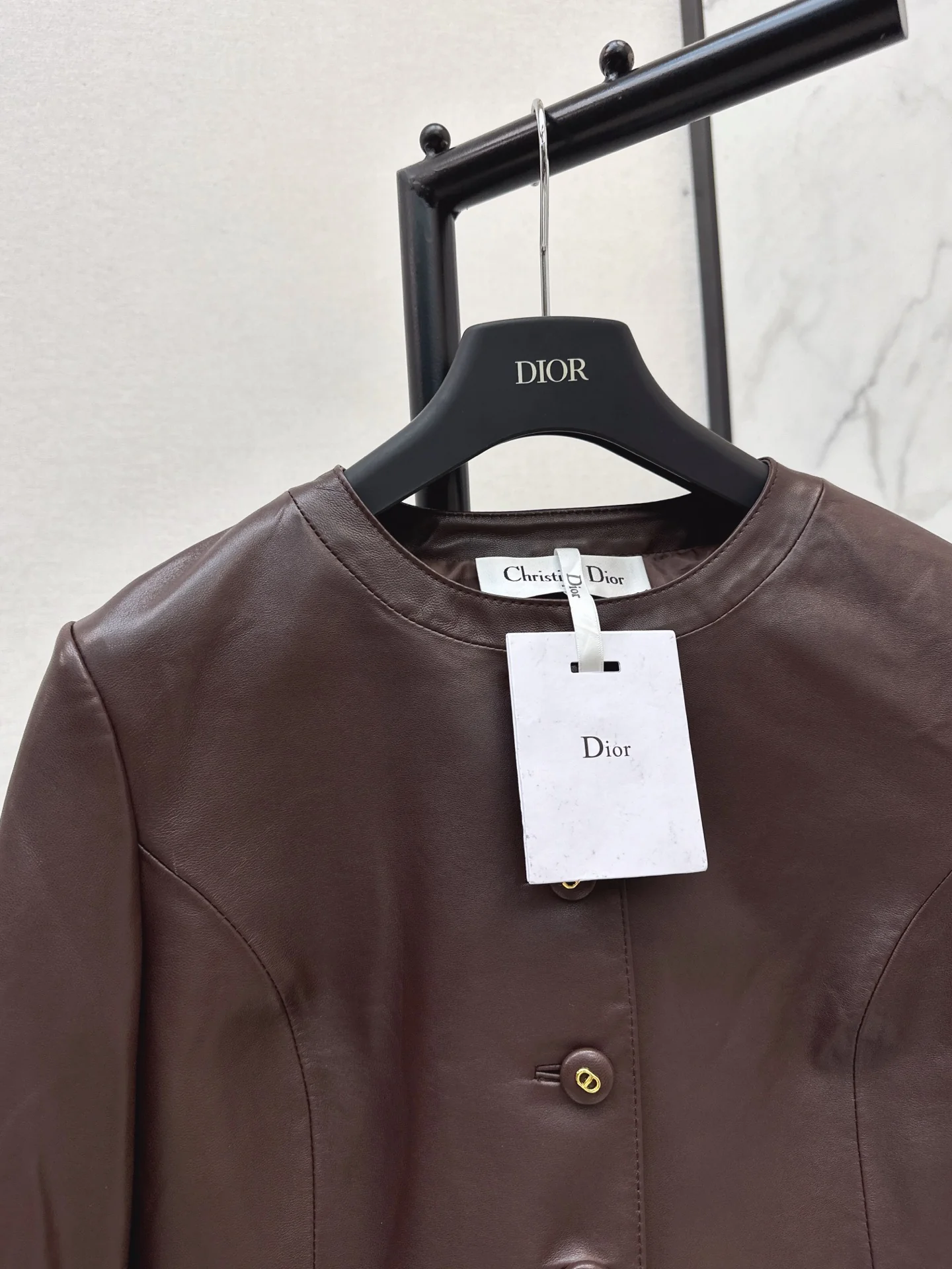 CD 25fw leather jacket