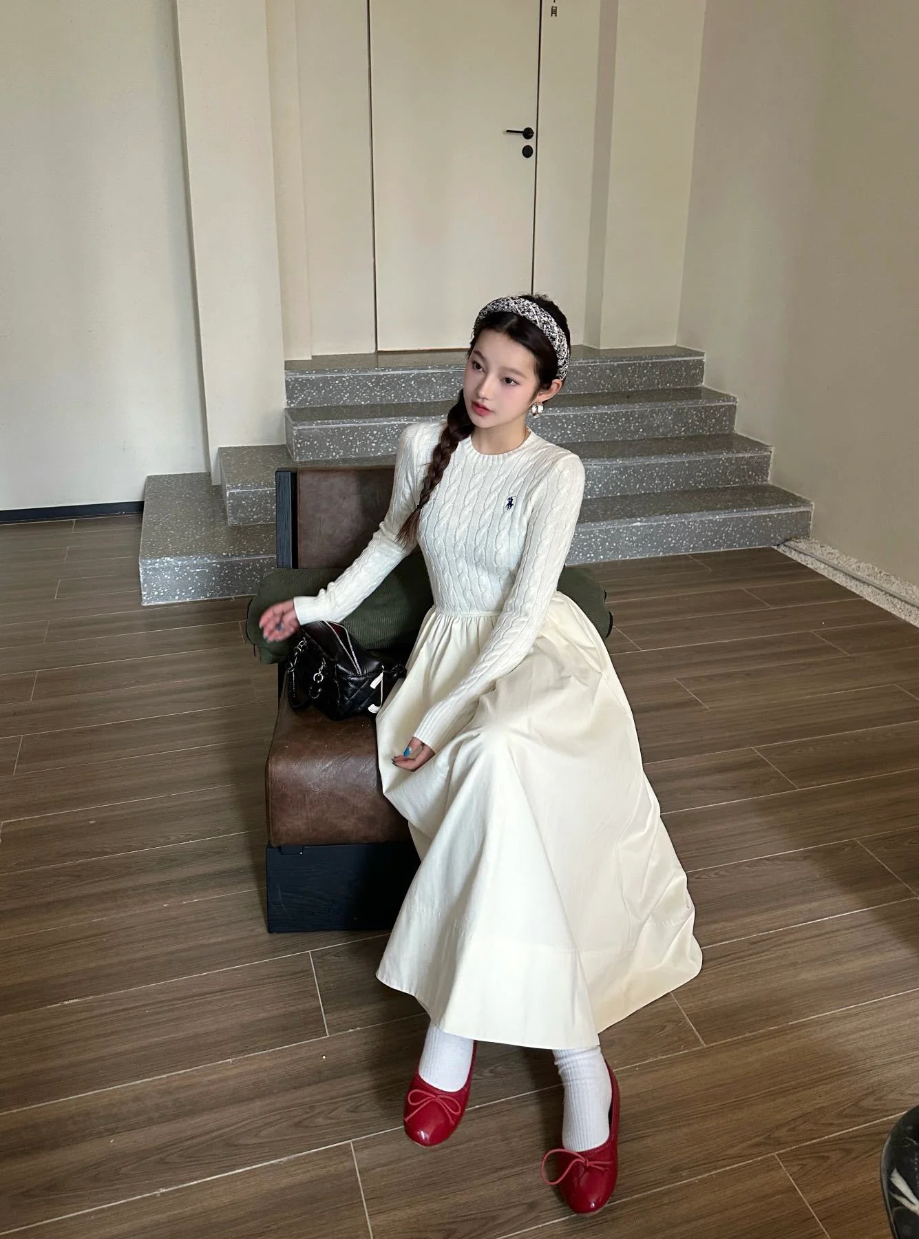 Ralp 26ss contract knit dress