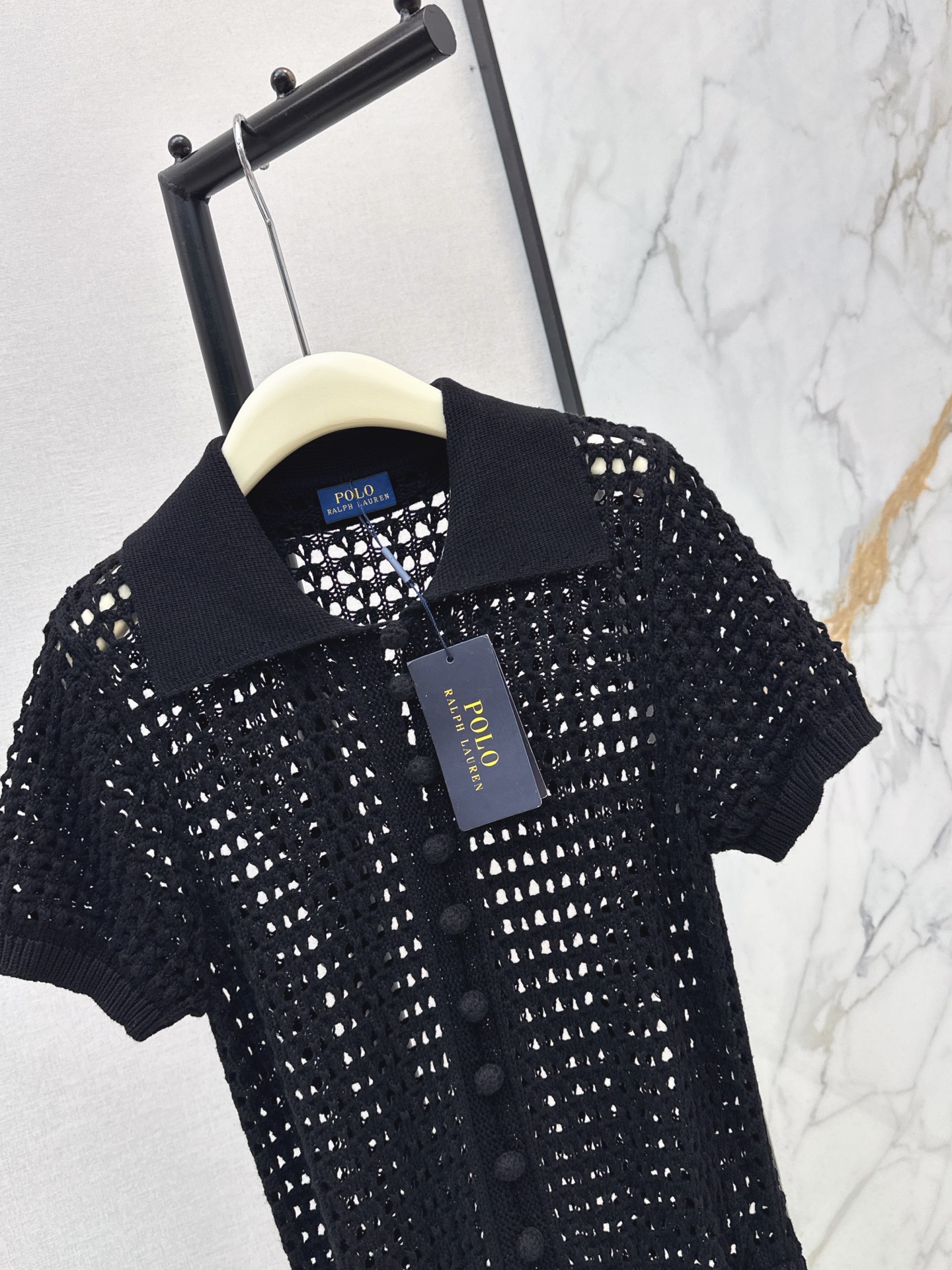 Ralp 26ss hollow knit contract dress