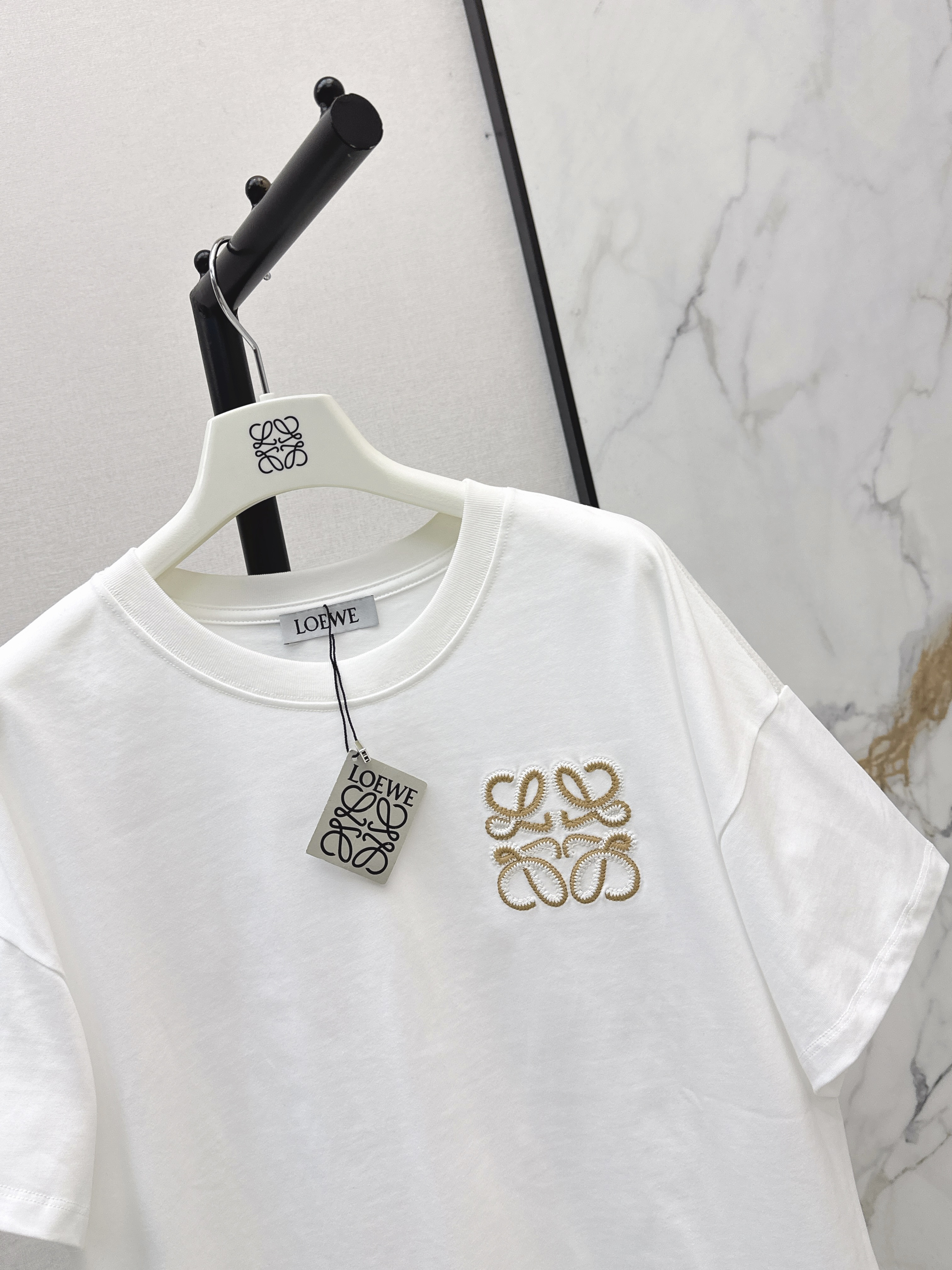 Loe 26ss embroidery t-shirt