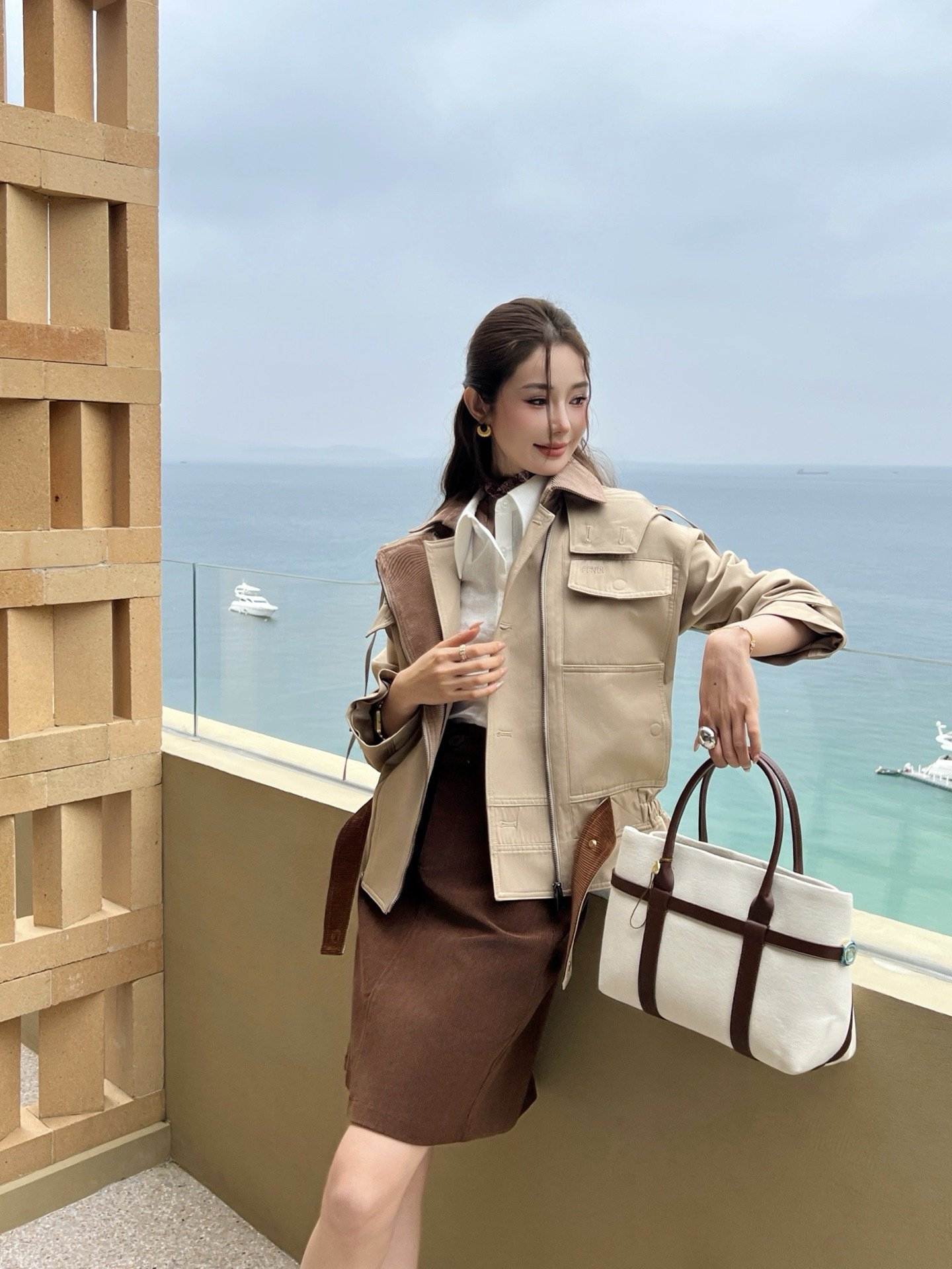 Fen 26ss trench coats