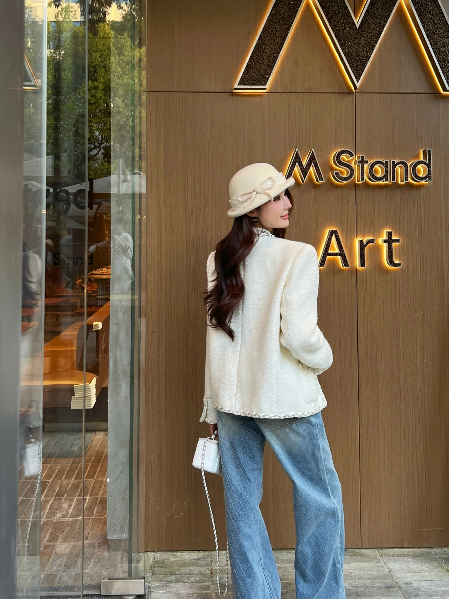 Chan 26ss woven tweed jacket