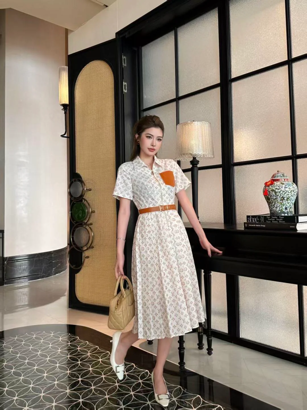 Louis 26ss print dress