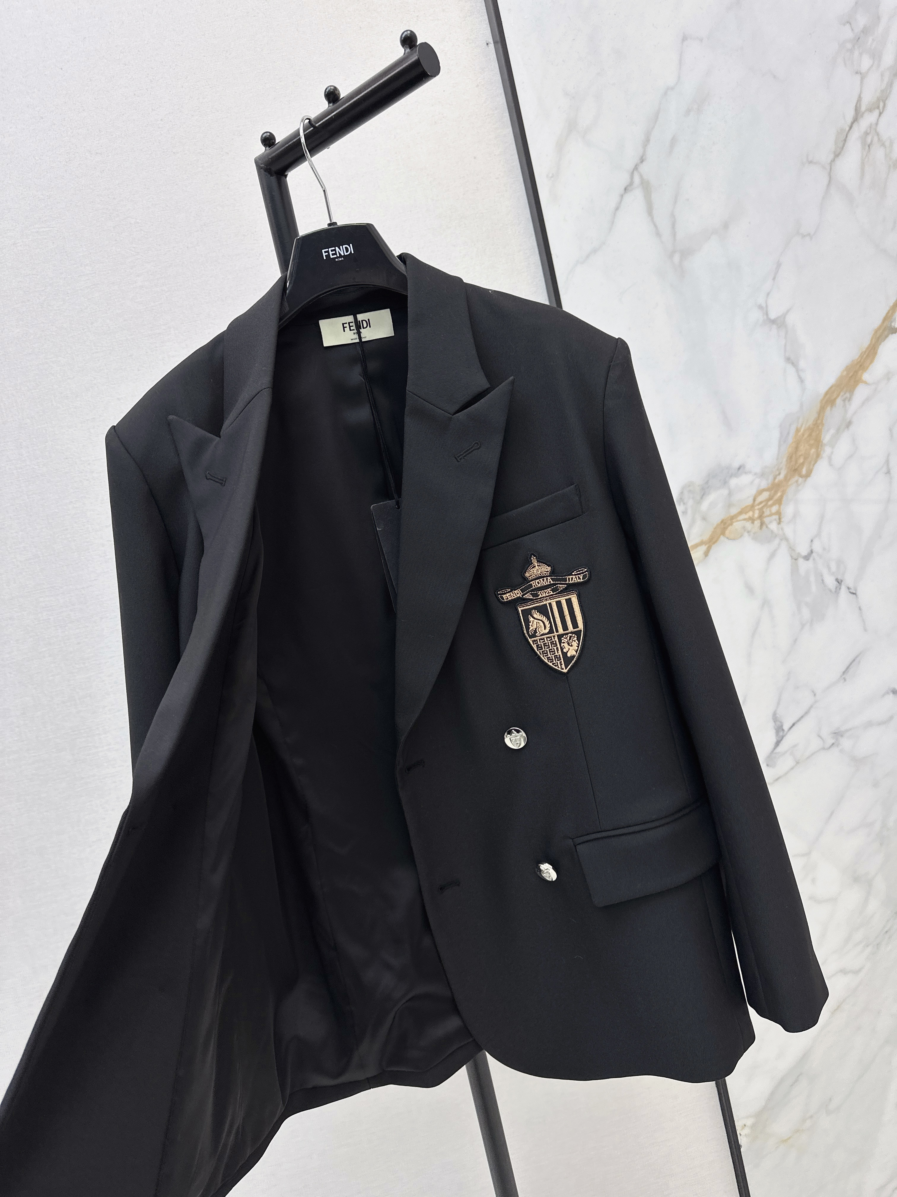 Fen 26ss embroidery blazer