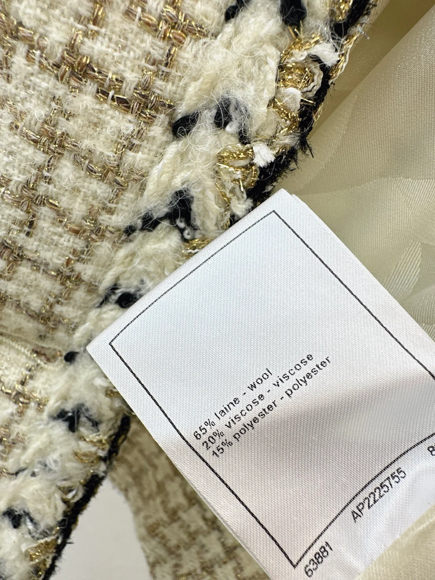 Chan 25fw woven tweed vest