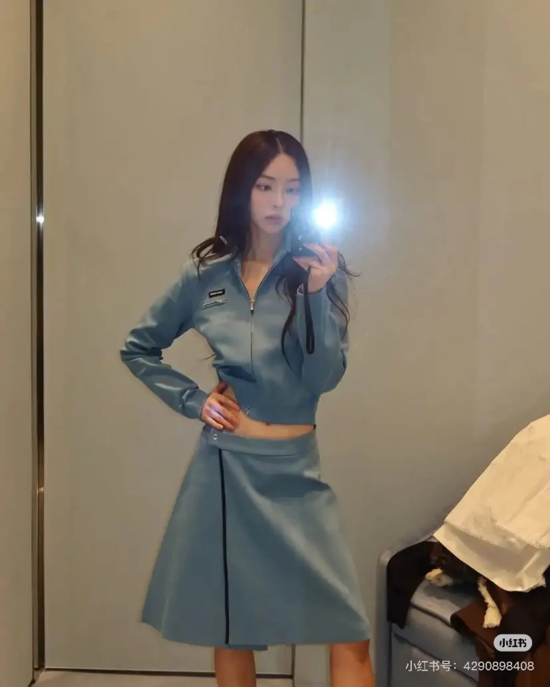 Miu 25fw jacket skirt suit