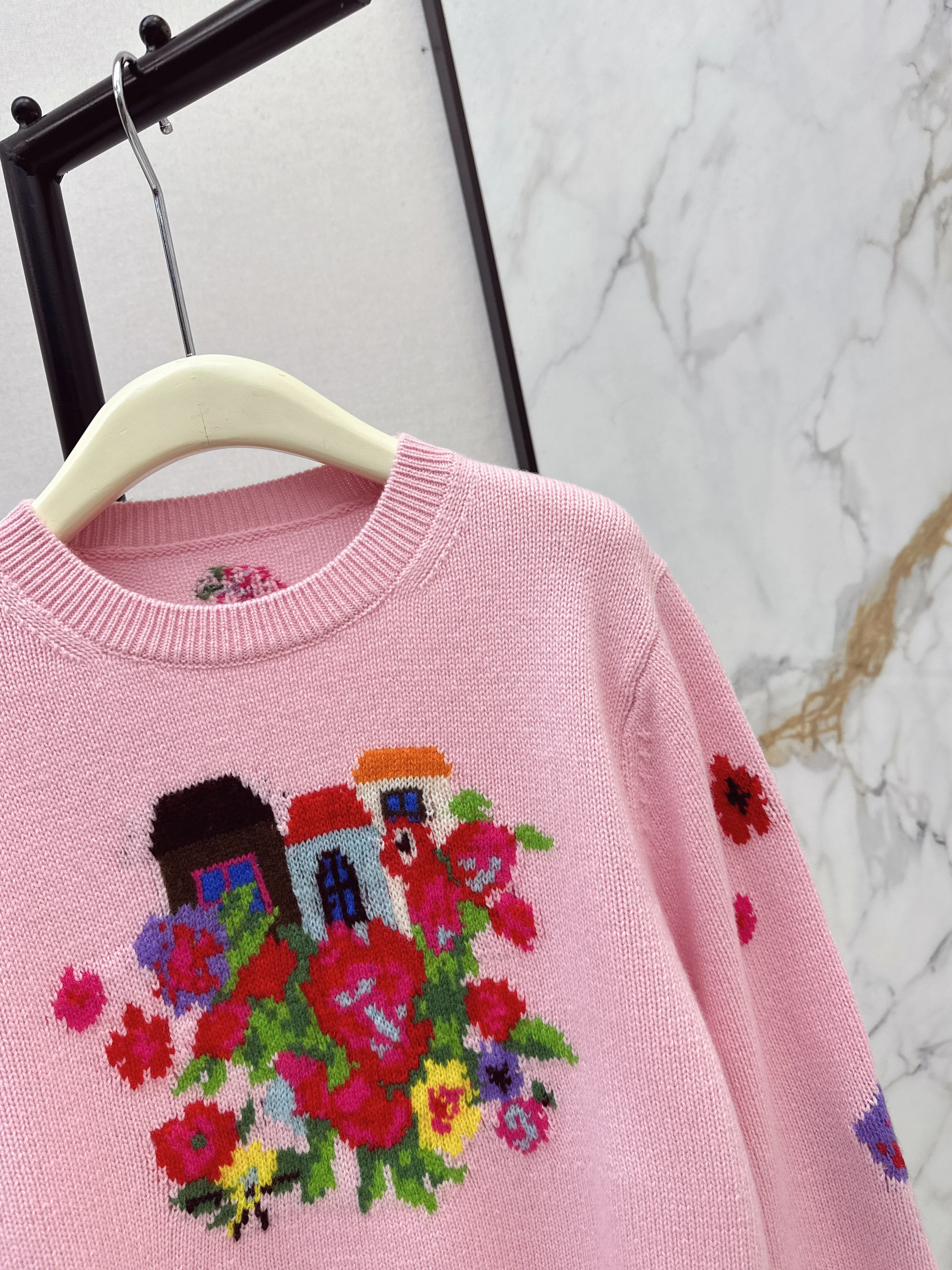 Erdo 26ss intarsia cashmere