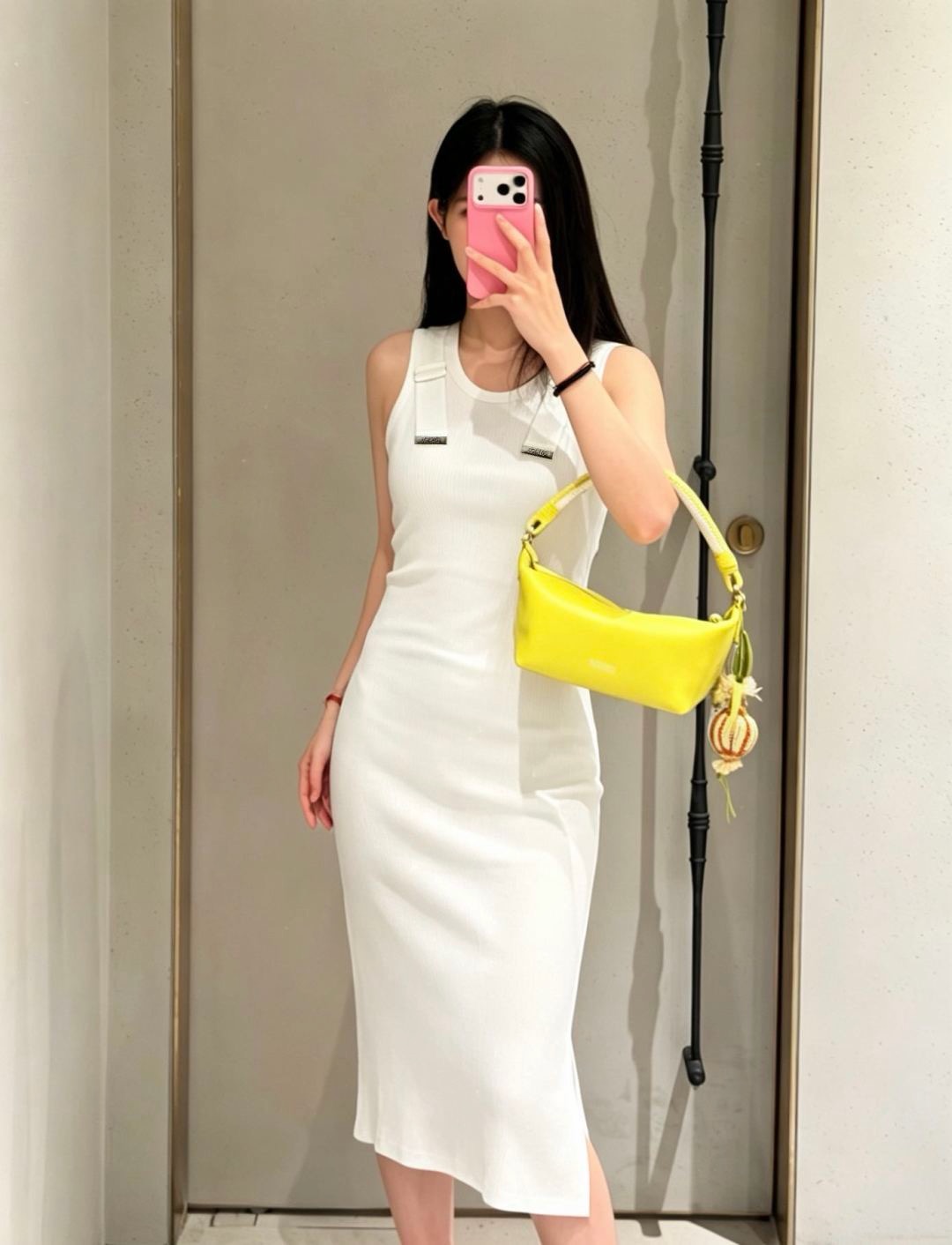 Loe 26ss sleeveless knit dress
