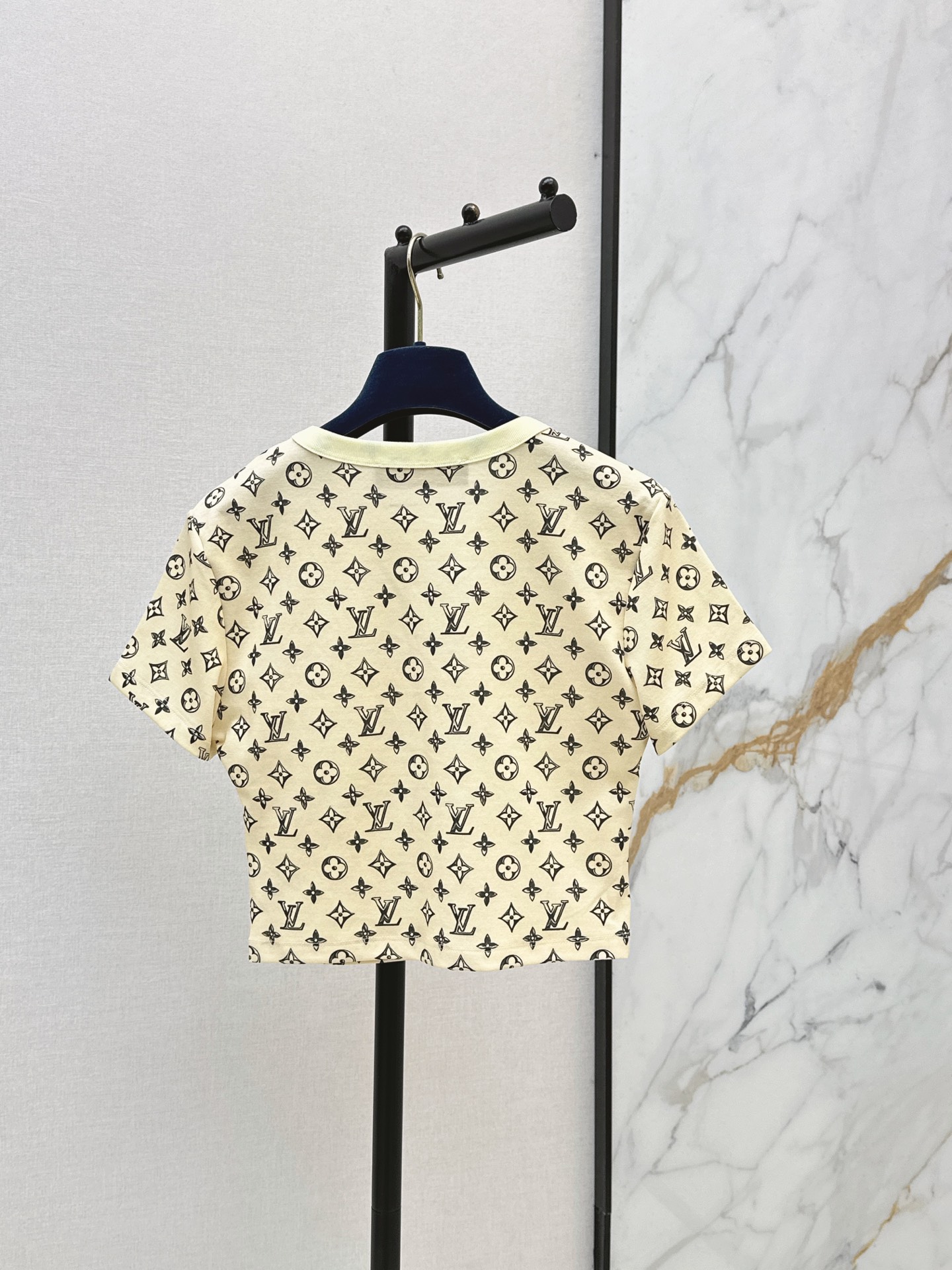 Loui 26ss cropped print t-shirt