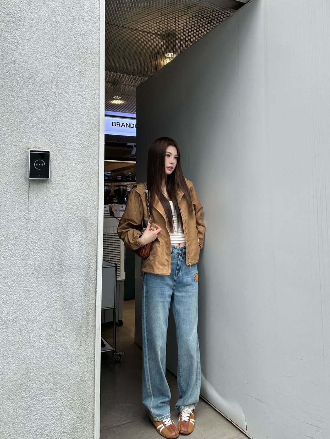Louis 26ss Tonal Print Hooded Zip Jacke
