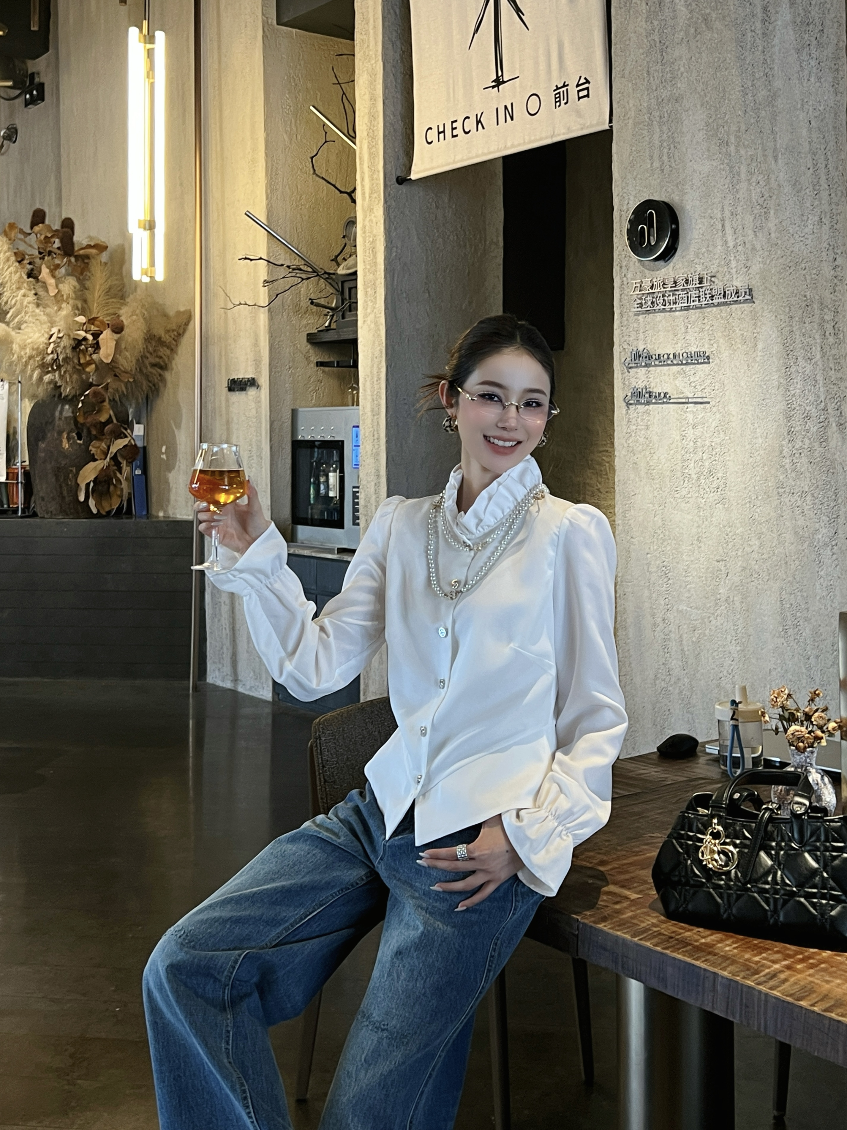 CD 26ss ruffle shirt