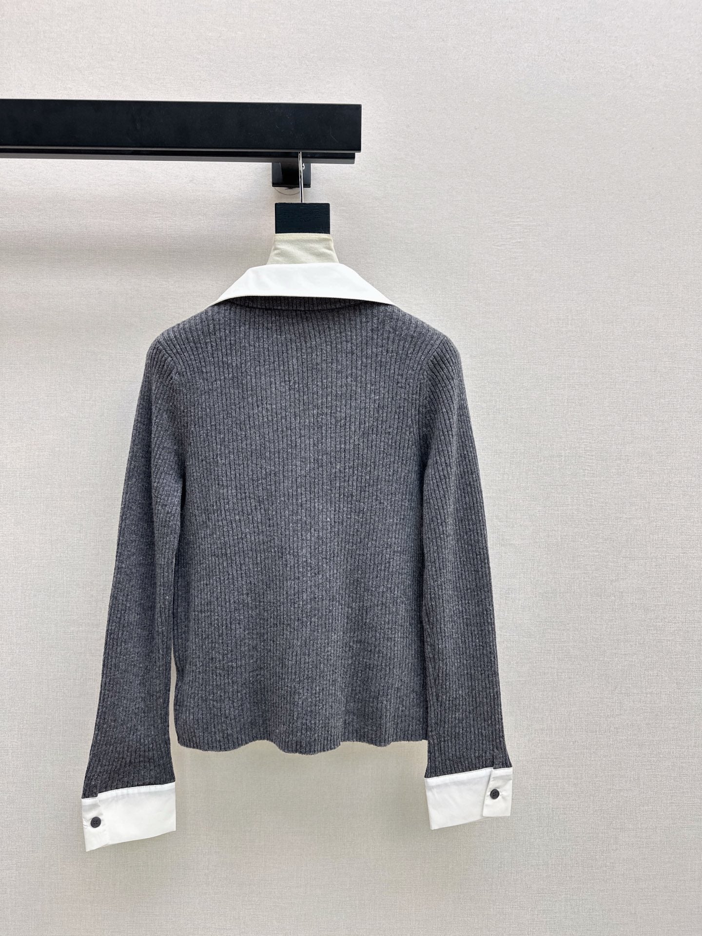 Miu 26SS 2in1 knit shirt