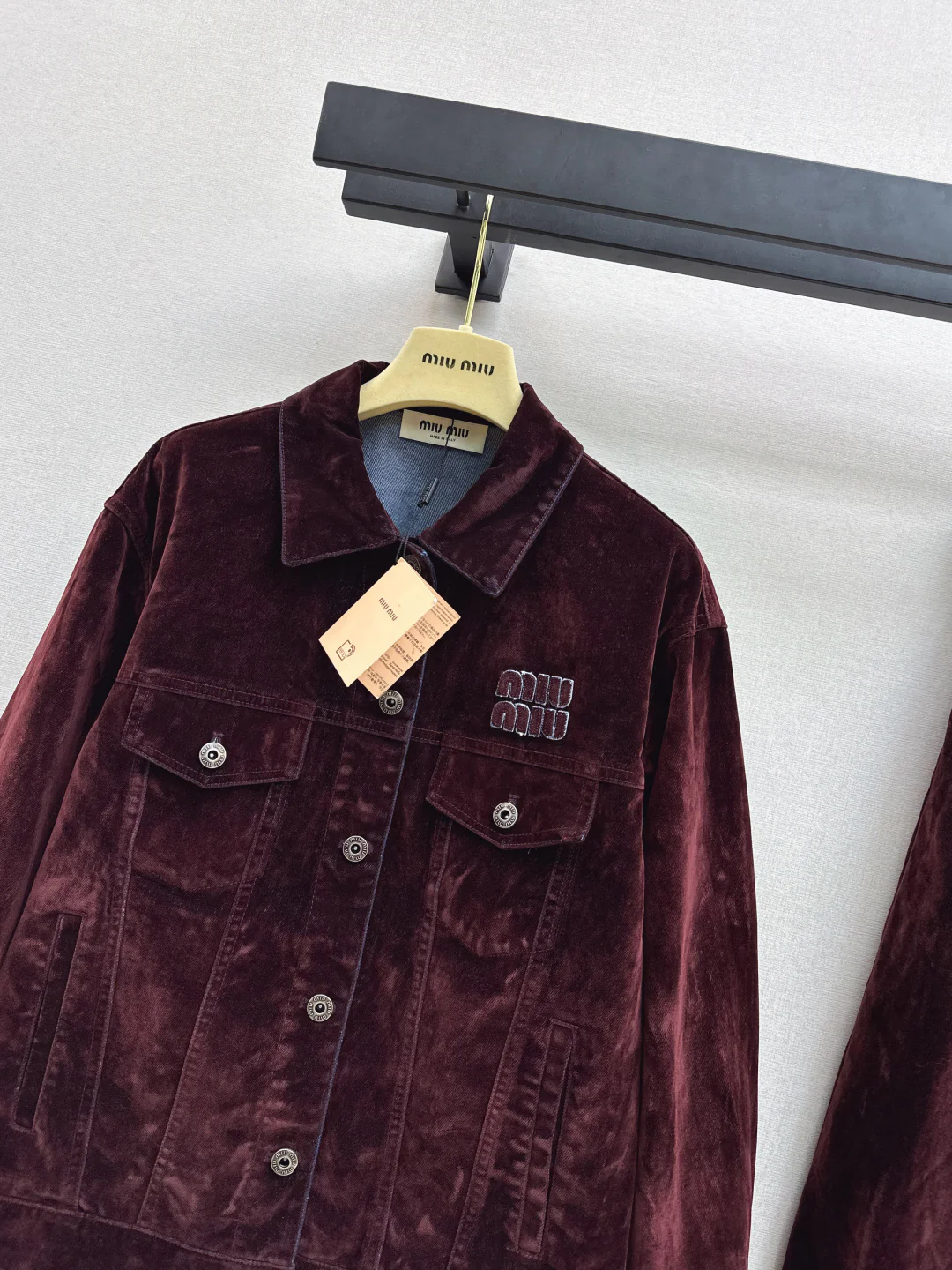 Miu 25fw velvet jacket