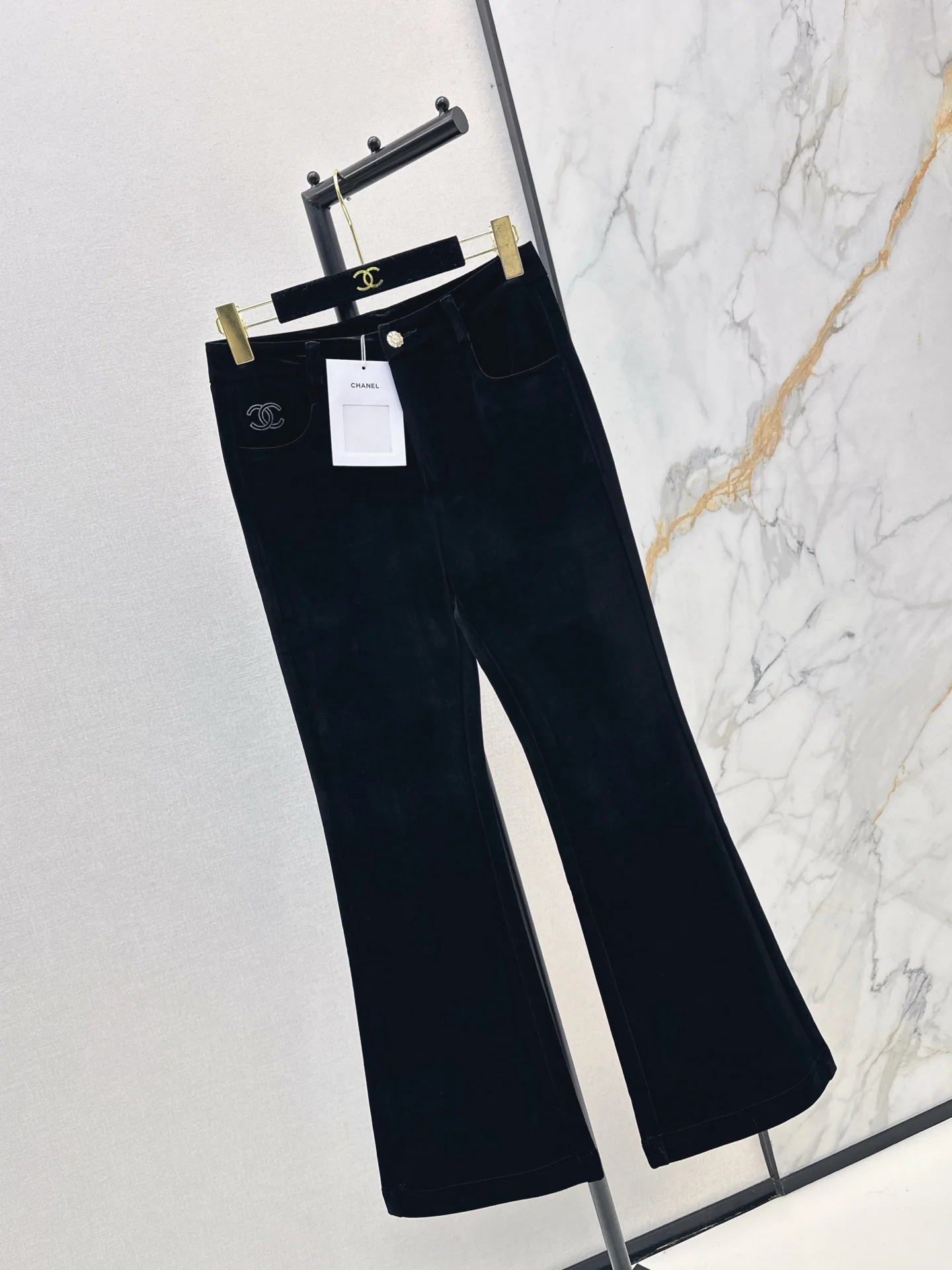 Chan 25fw velvet flared pants