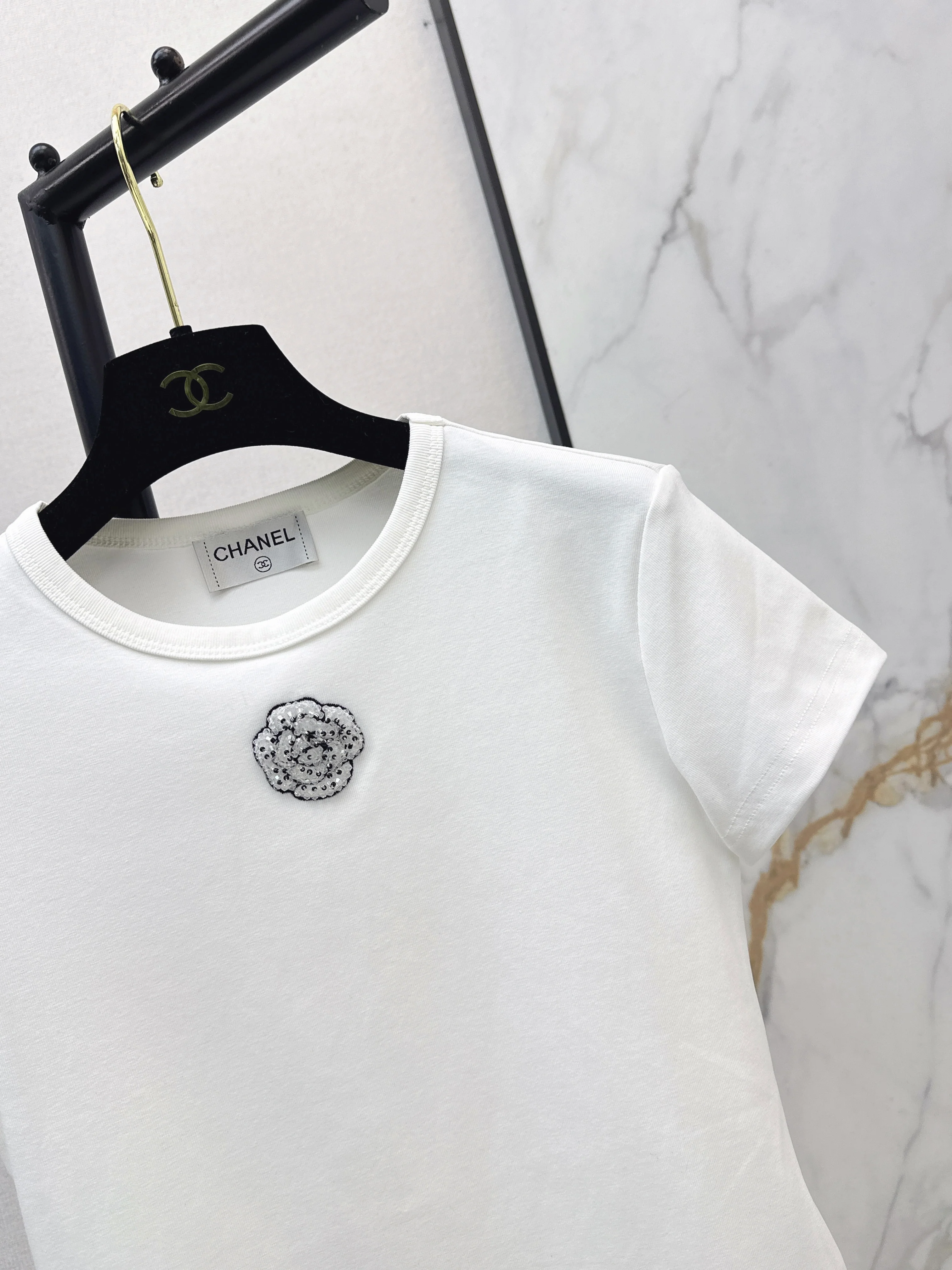 Chan 26ss beading t-shirts