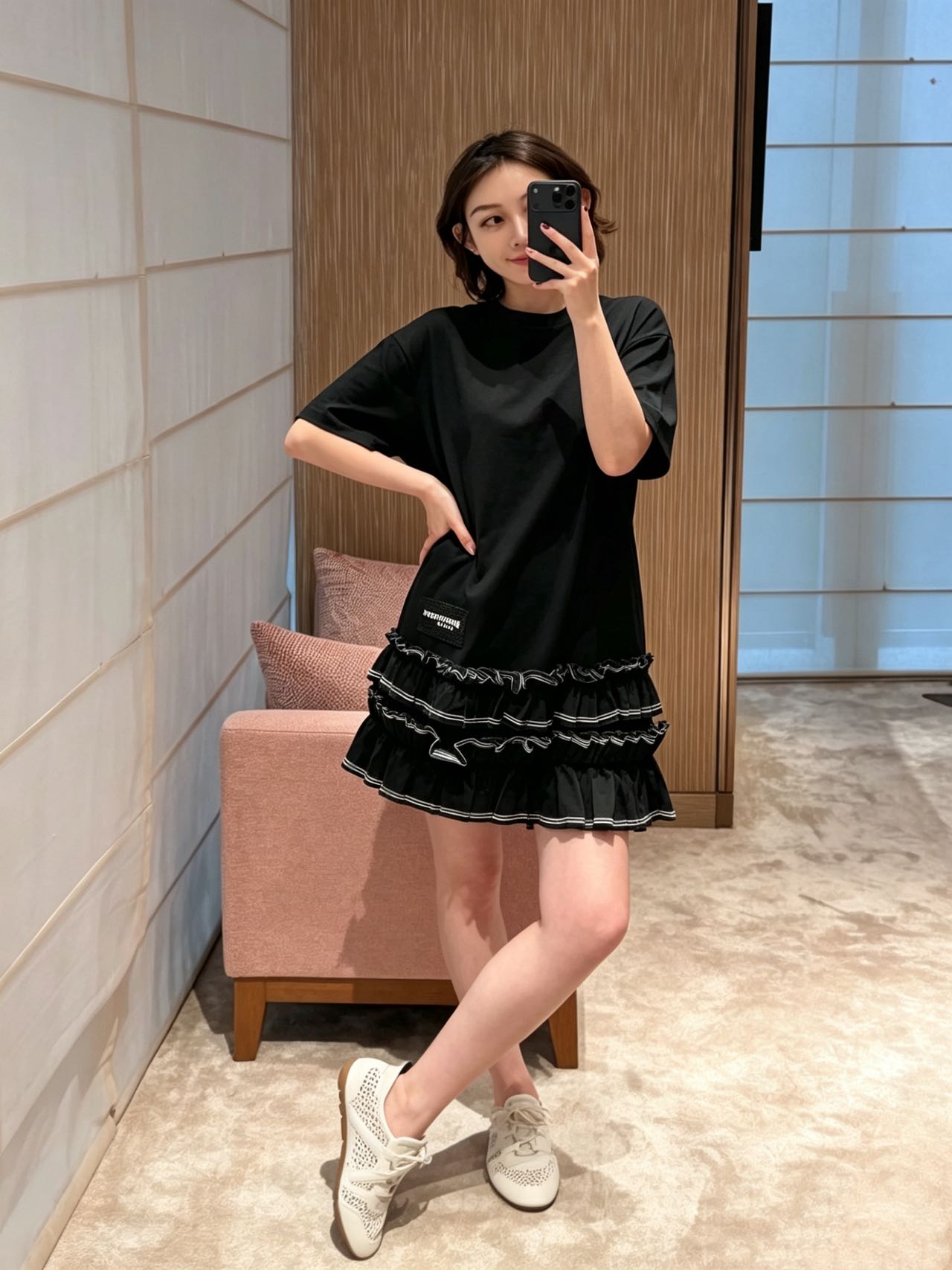 Loui 26ss ruffle dress
