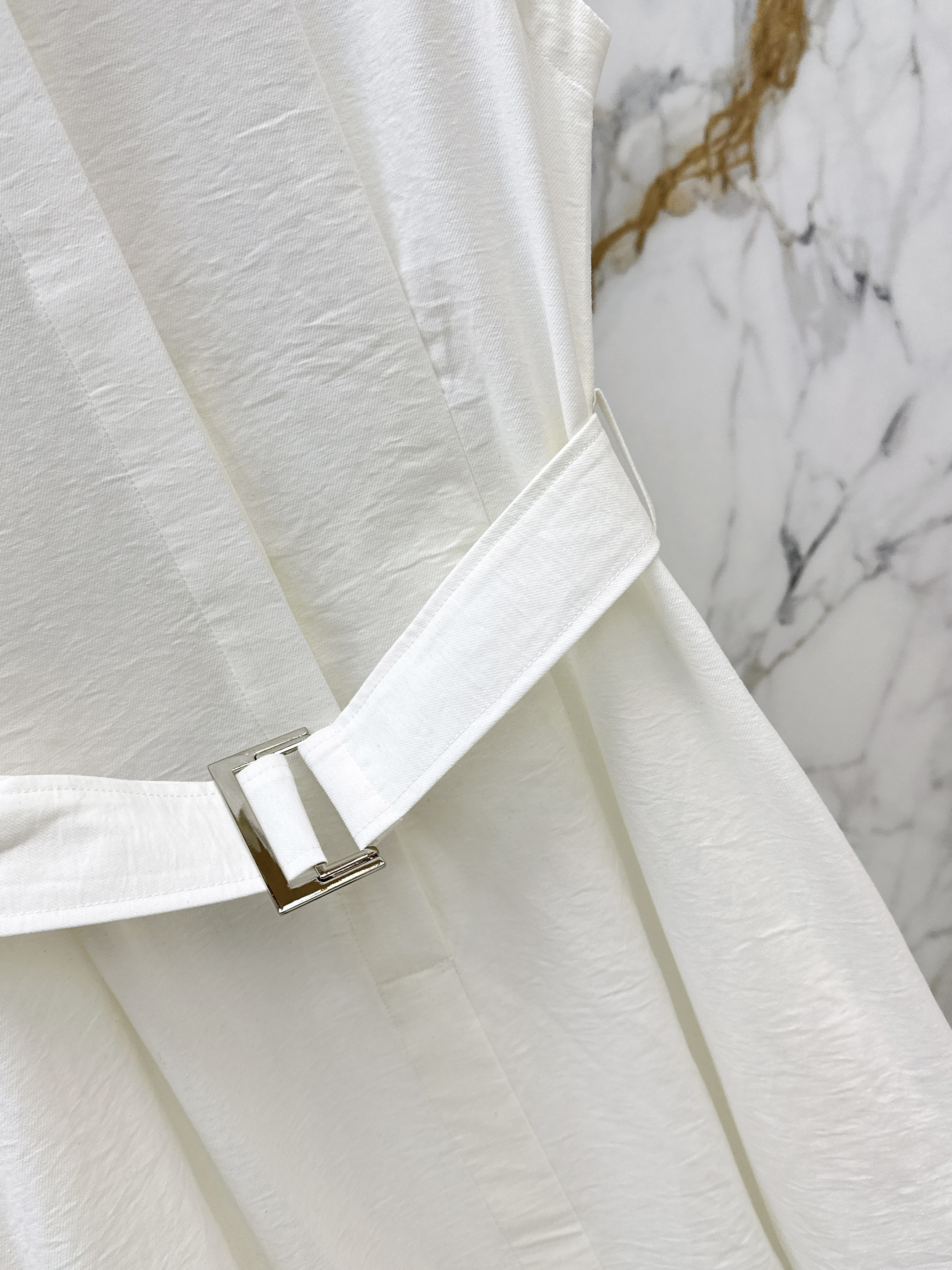 Brun 26ss sleeveless shirt dress