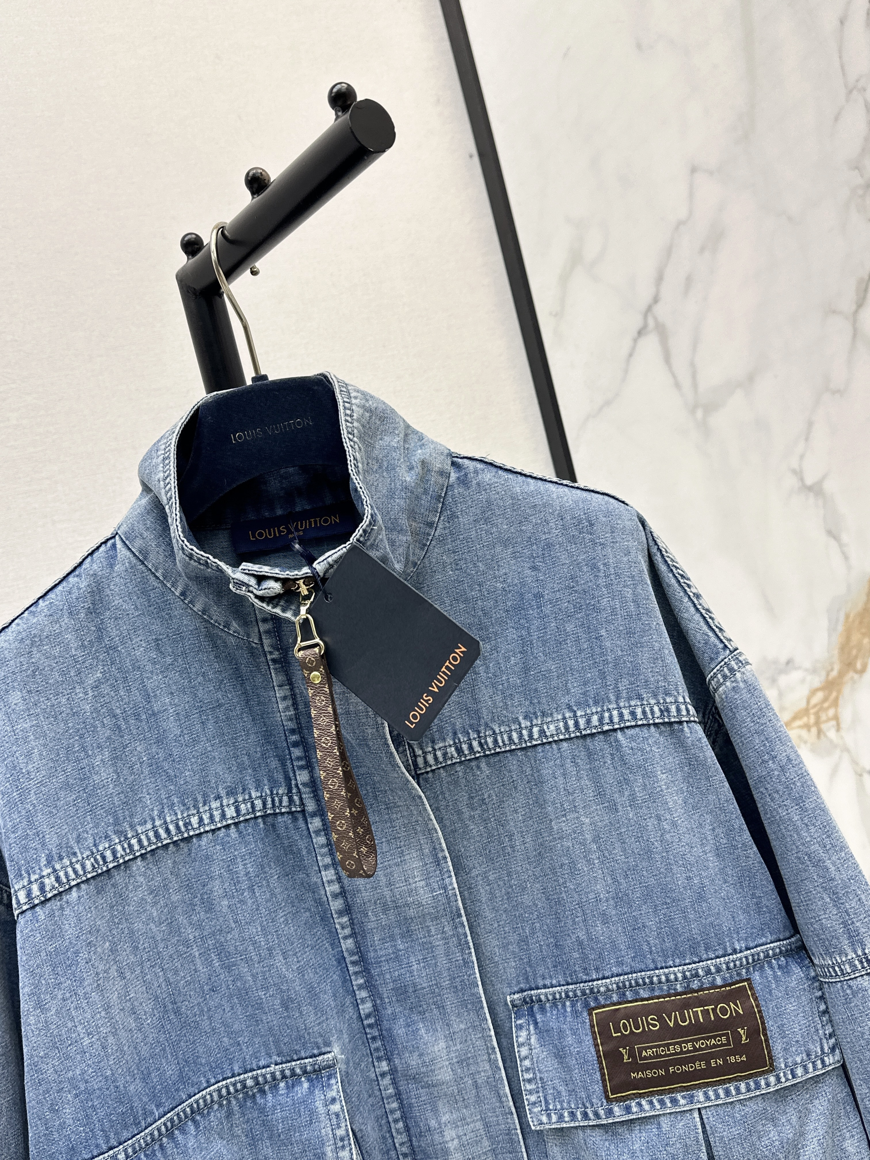 Louis 26SS Washed Utility Denim Jacket