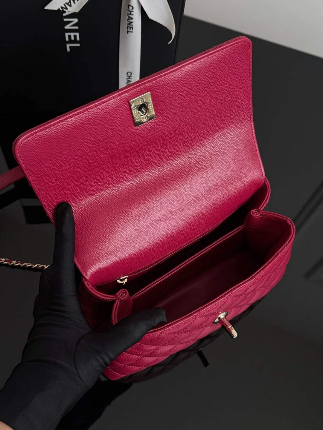 Chan coco handle bag chain shoulder bag