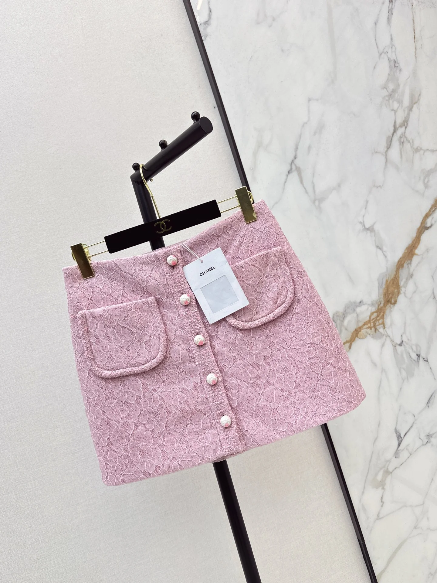 Chan 25fw lace skirt