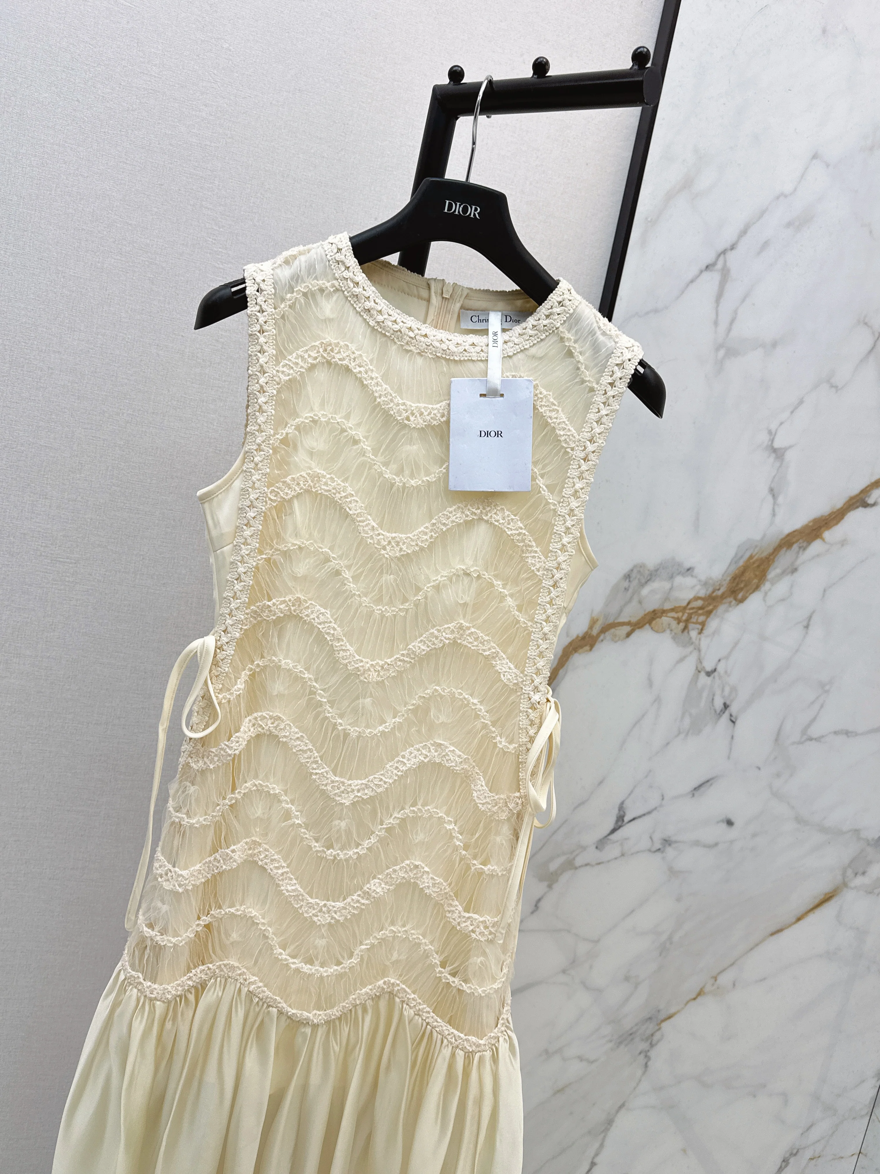 CD 26ss woven contract chiffon dress