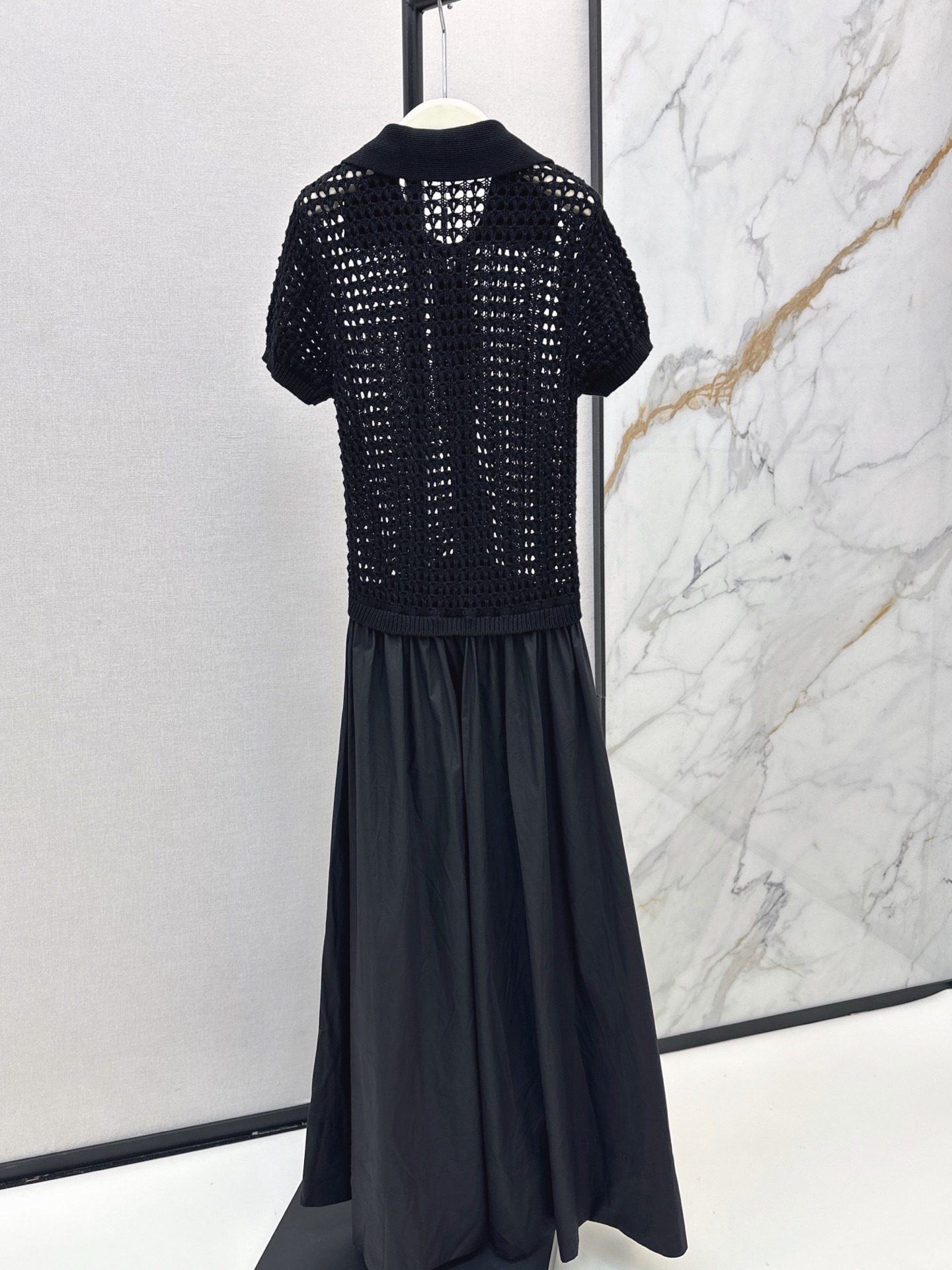 Ralp 26ss hollow knit contract dress