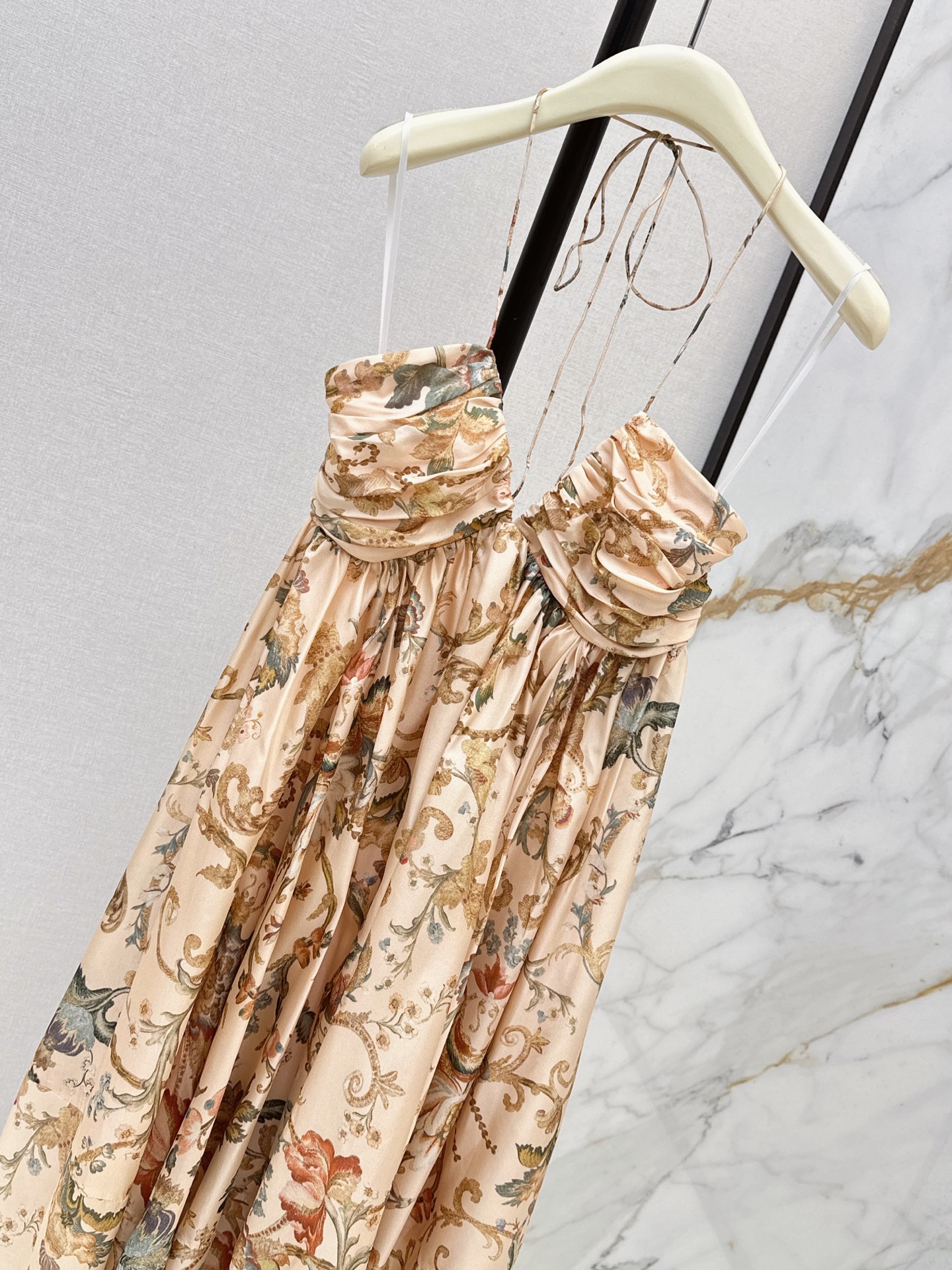 Zimm 26ss printhalter neck dress