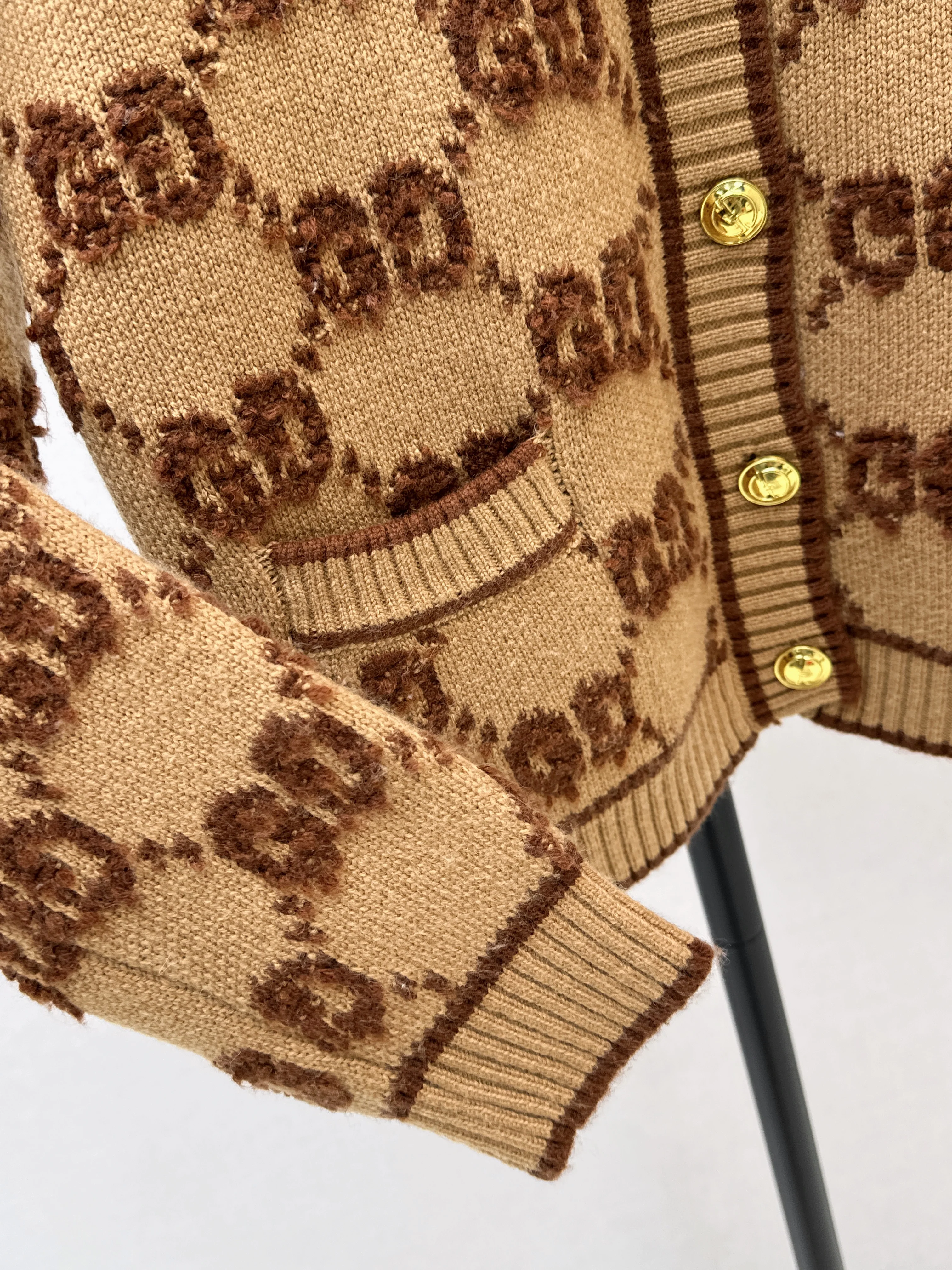 Gucc 26ss jacquard cardigan