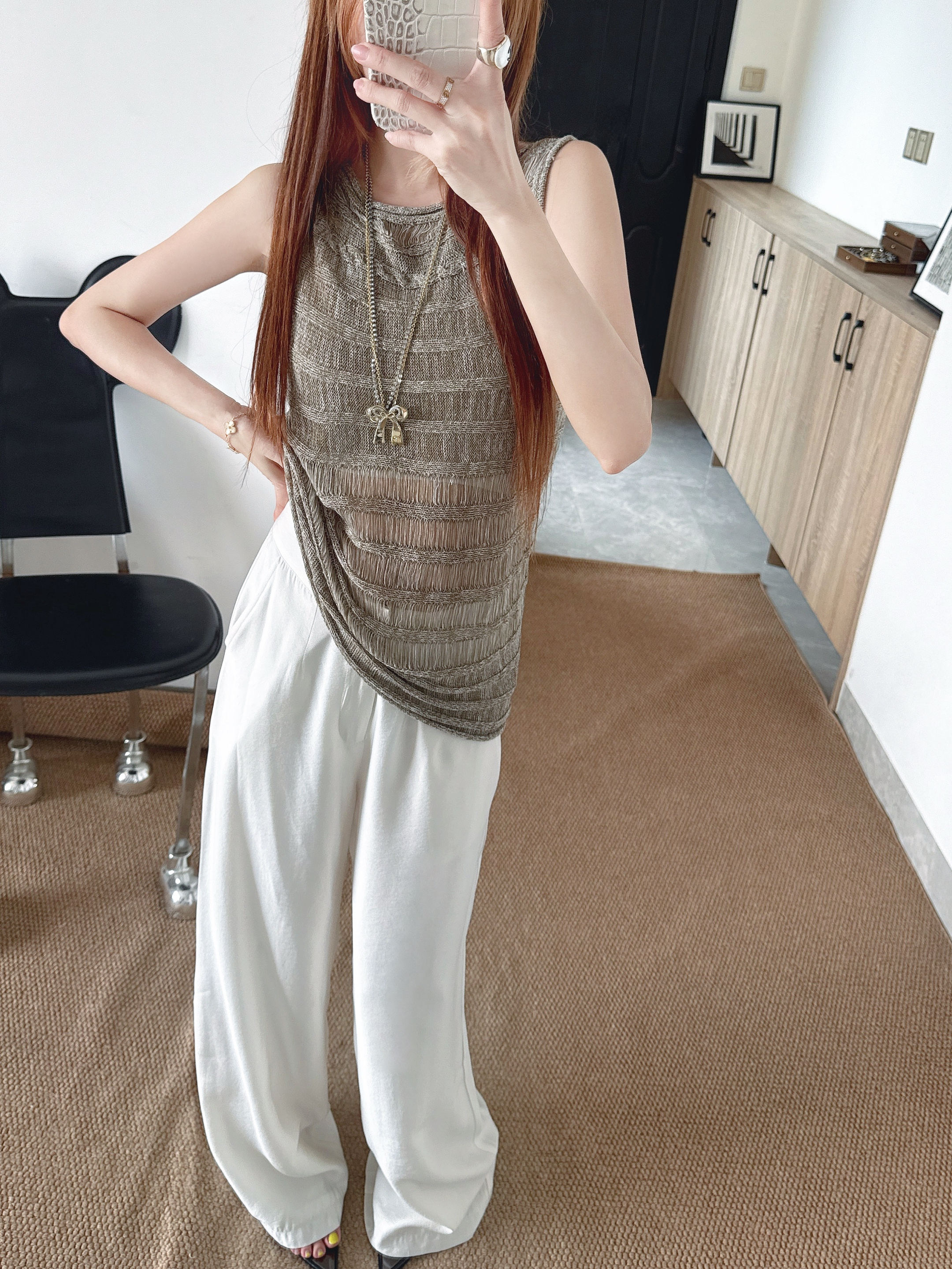 Brun 26ss sleeveless knitwear