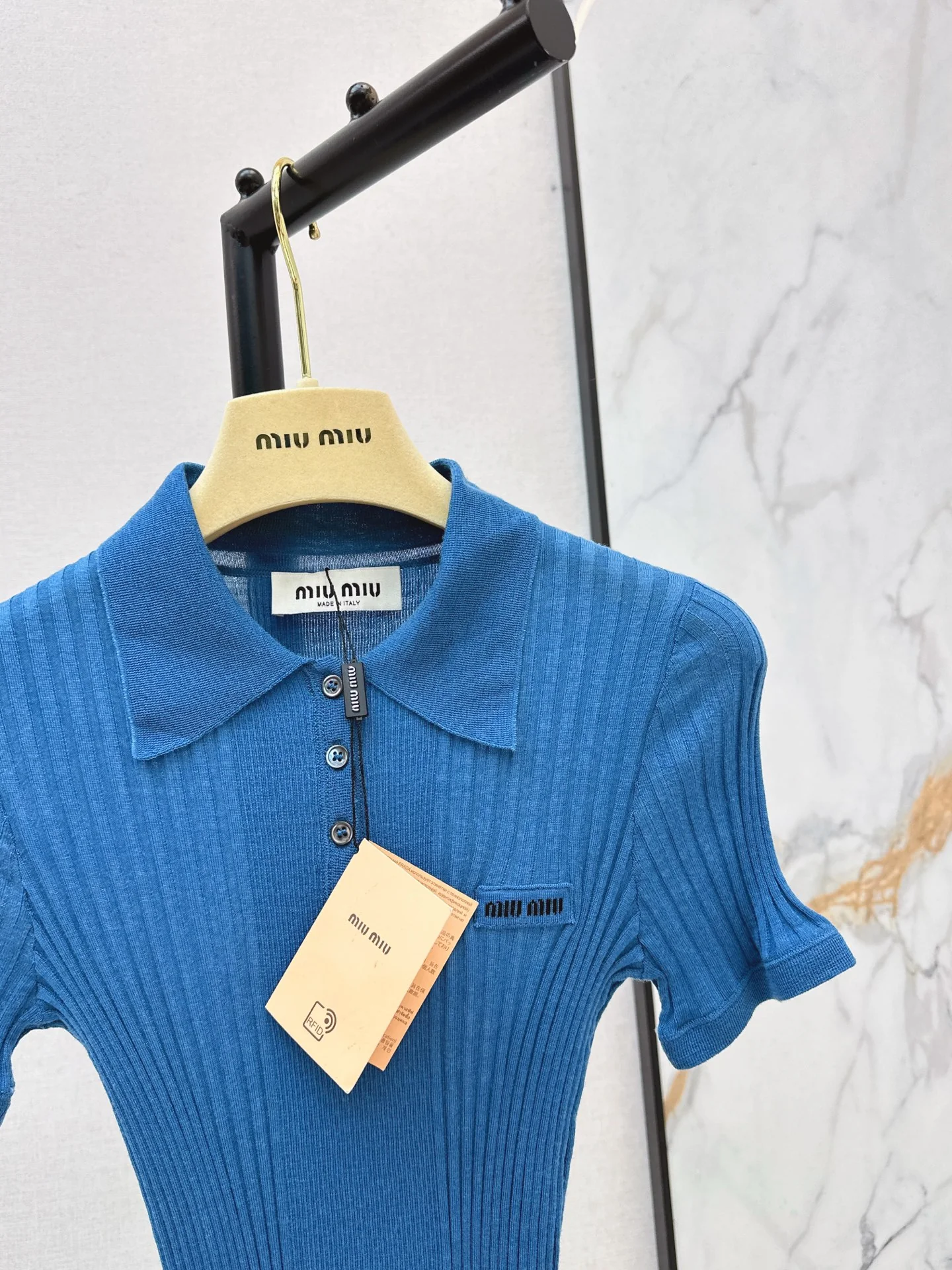 Miu 26ss polo knitwear