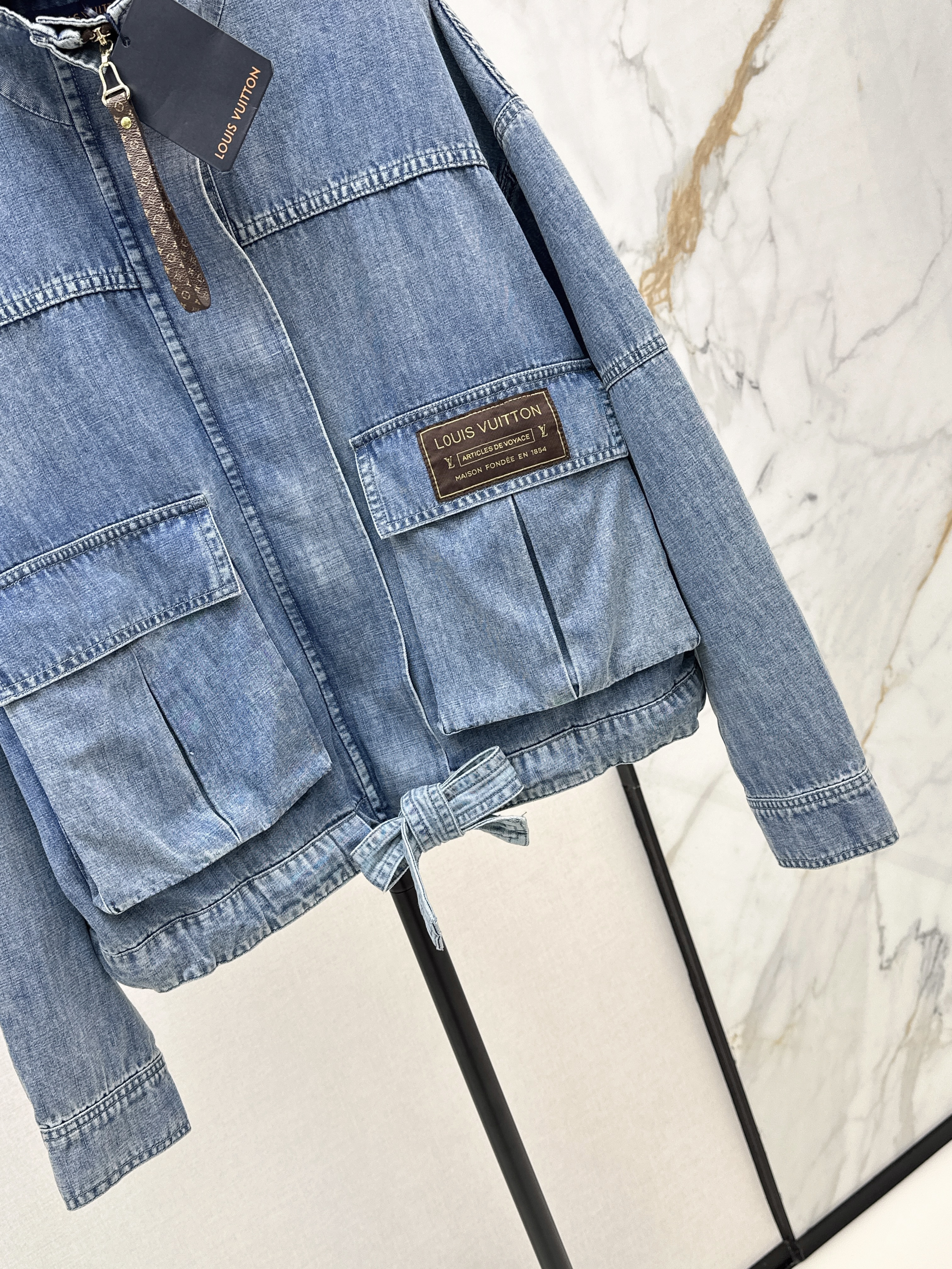 Louis 26SS Washed Utility Denim Jacket
