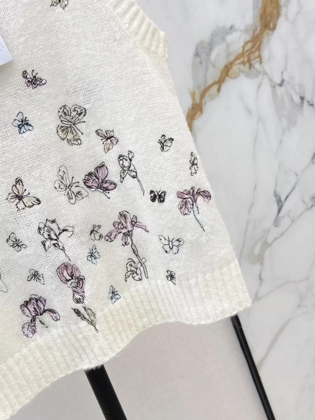 CD 26ss embroidery knit vest