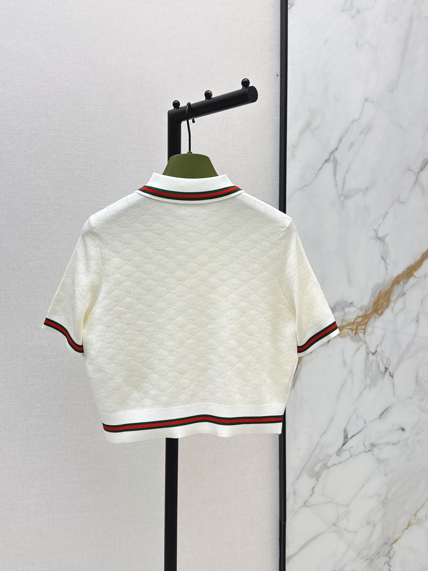 Guc 26ss jacquard polo knitwear