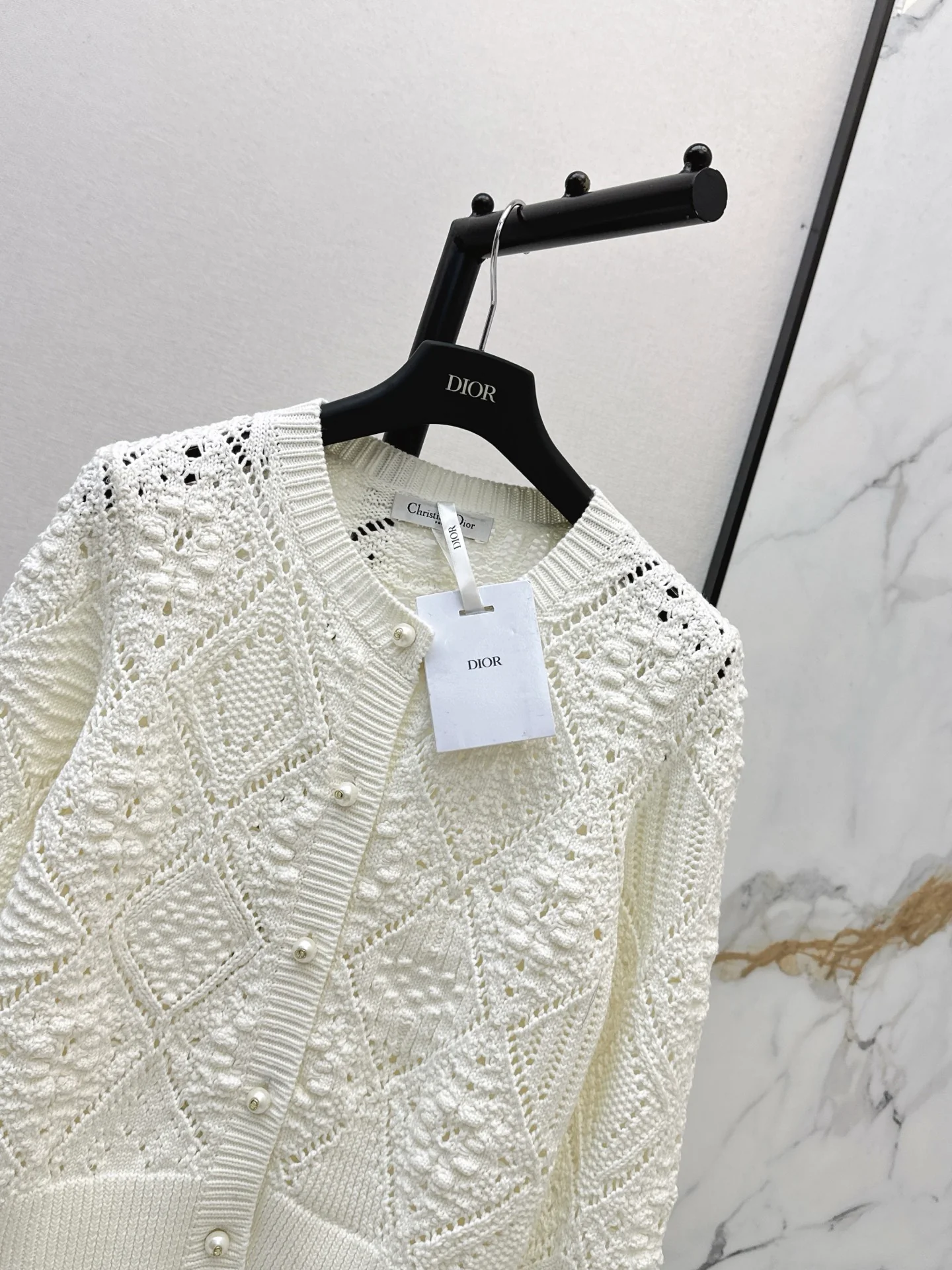 CD 26ss jacquard knit cardigan