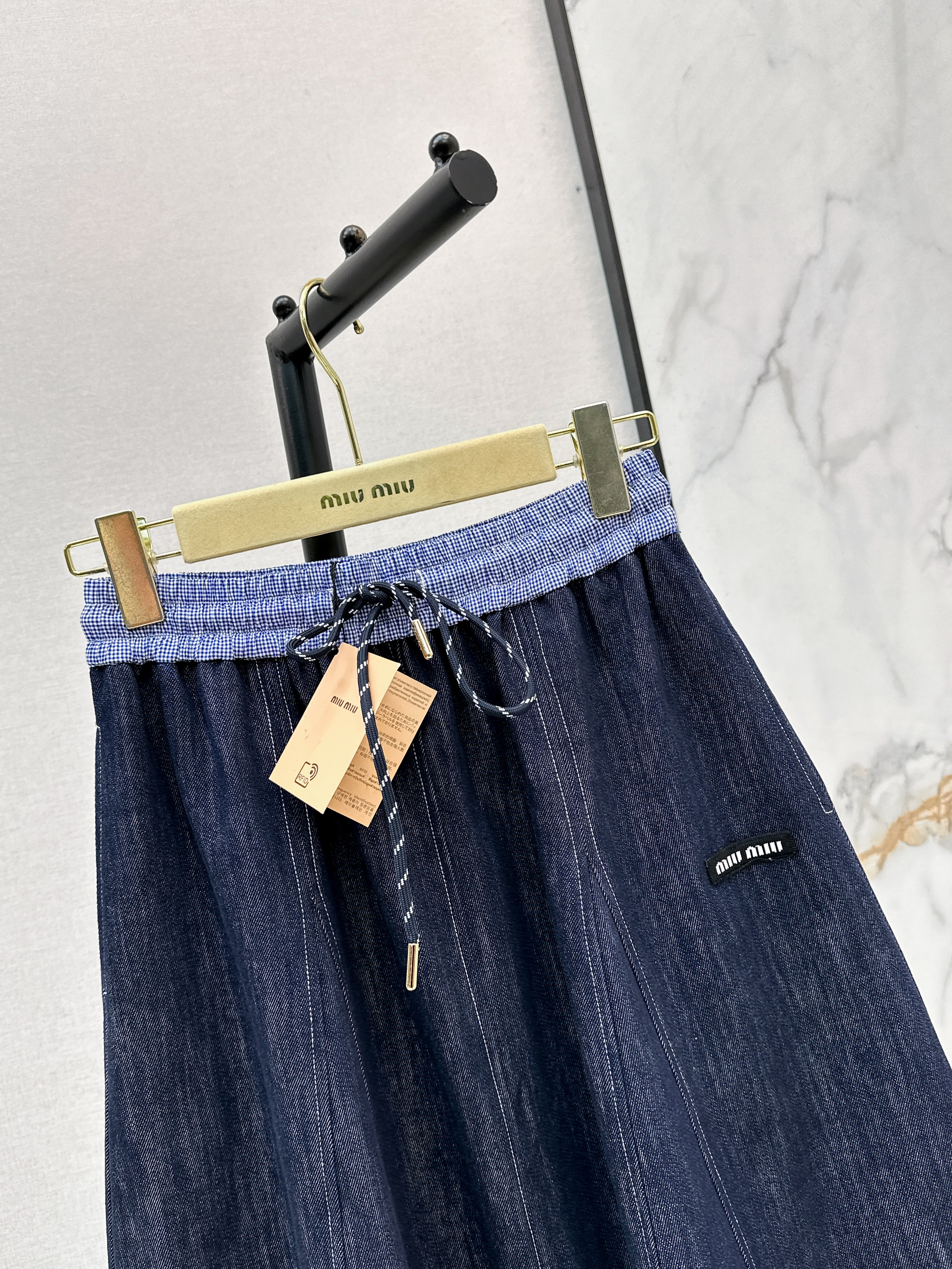 Miu 26ss denim skirt