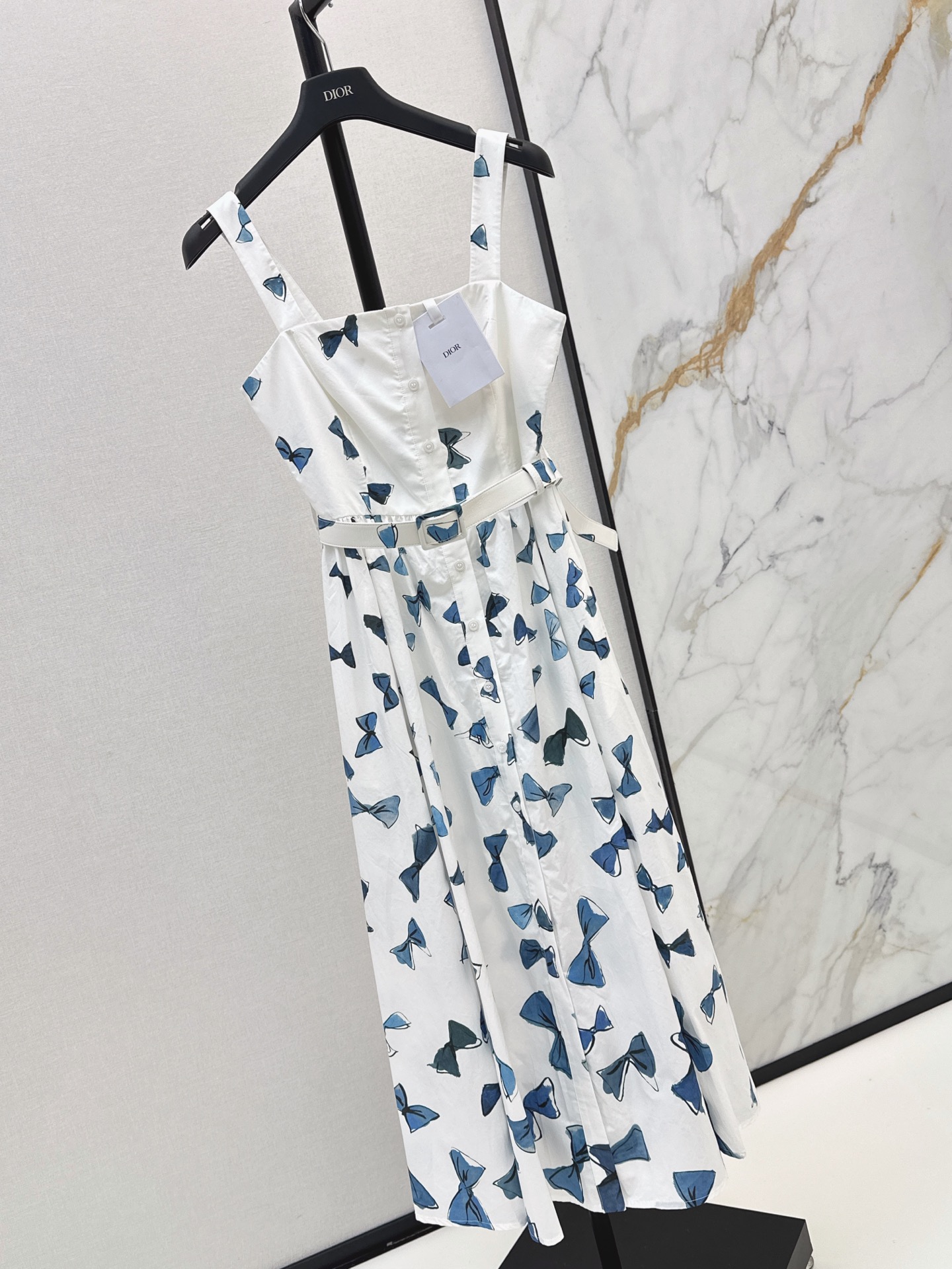 CD 26ss bow print silp dress