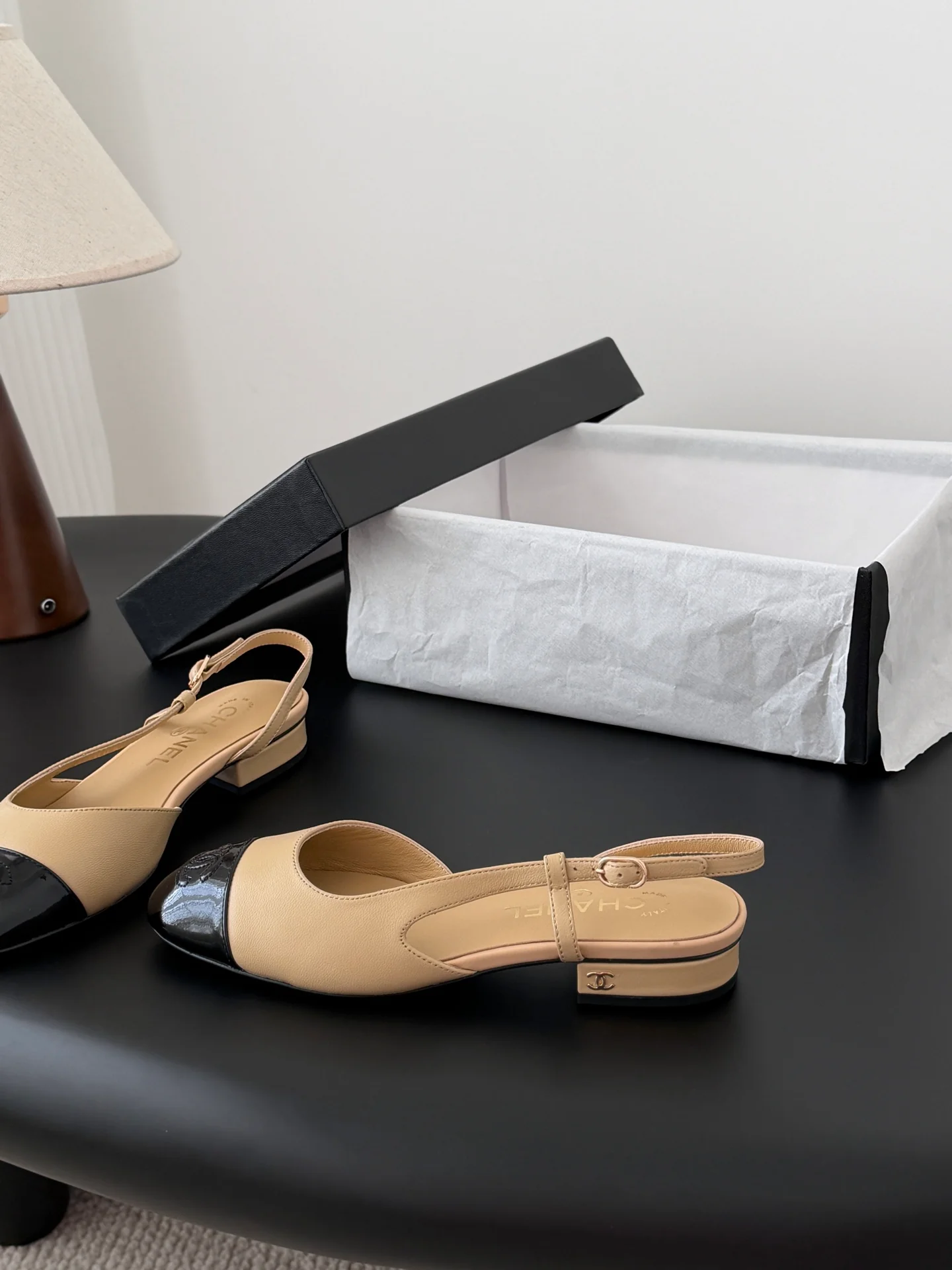 Chan 25fw slingback mary jane shoes