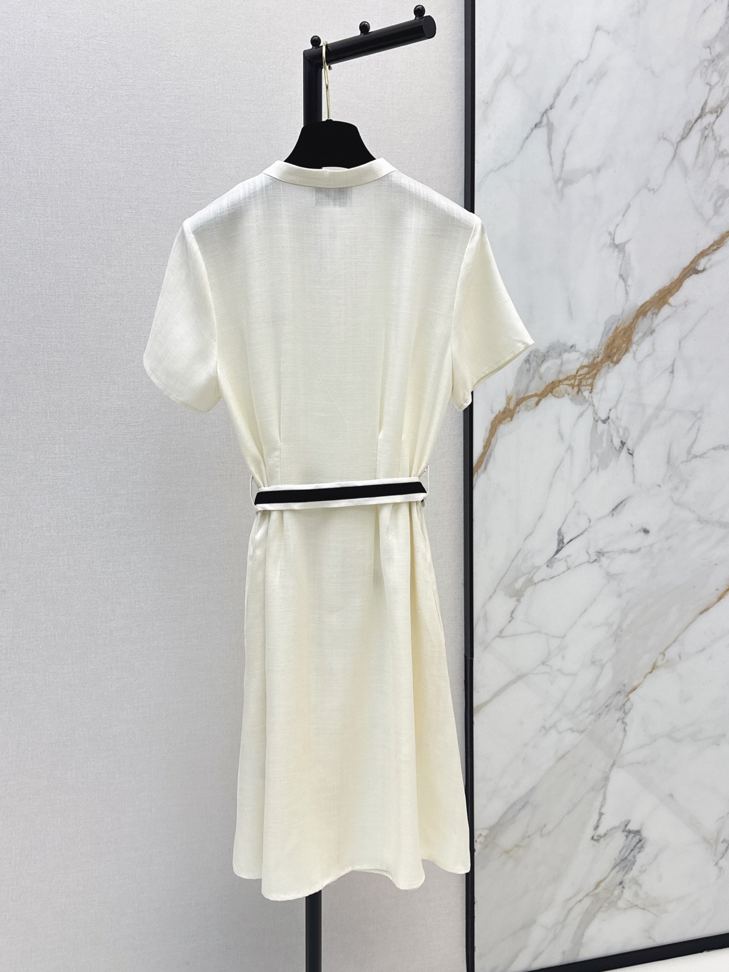 Chan 26ss belted shirt dress