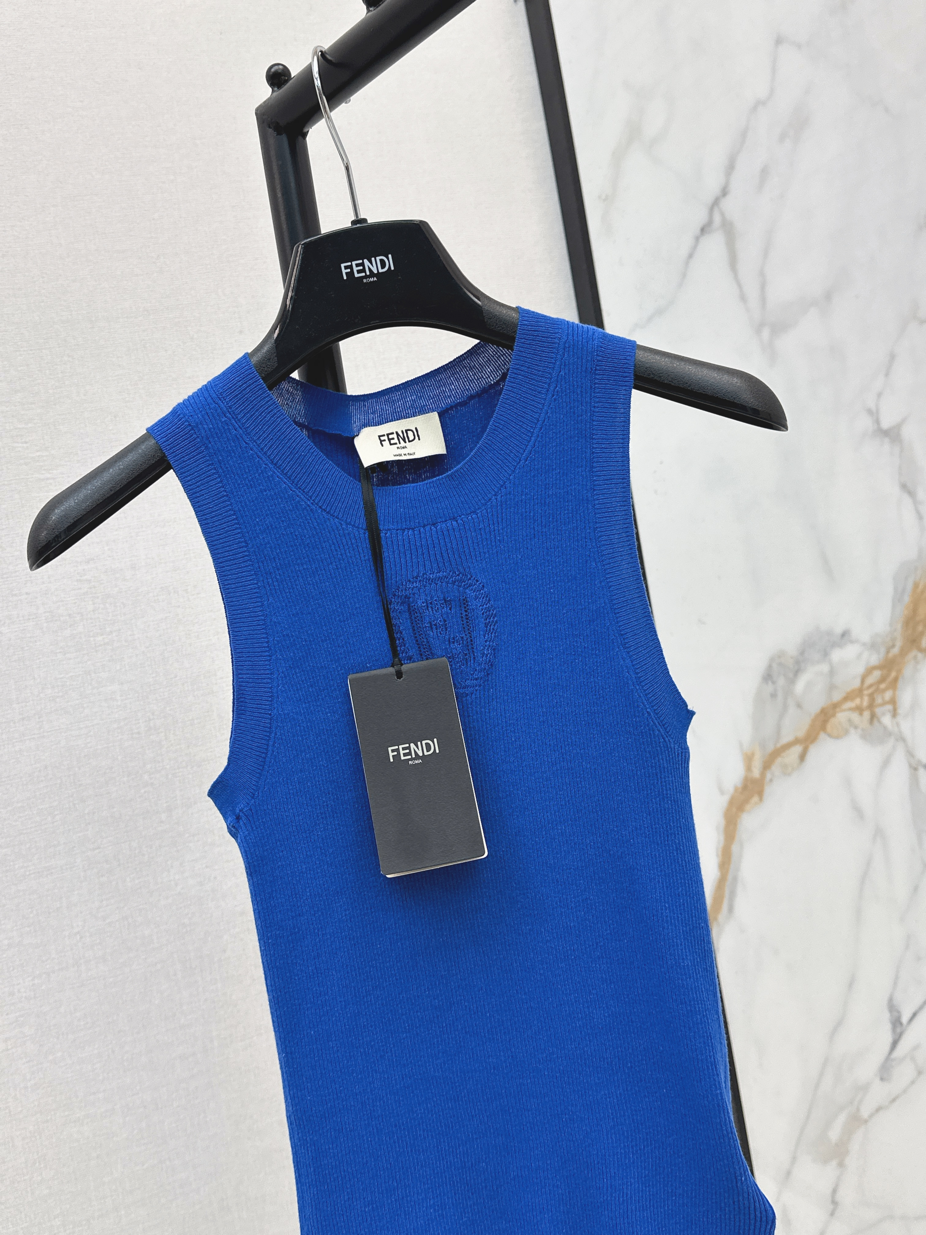 Fend 26ss jacquard knit vest
