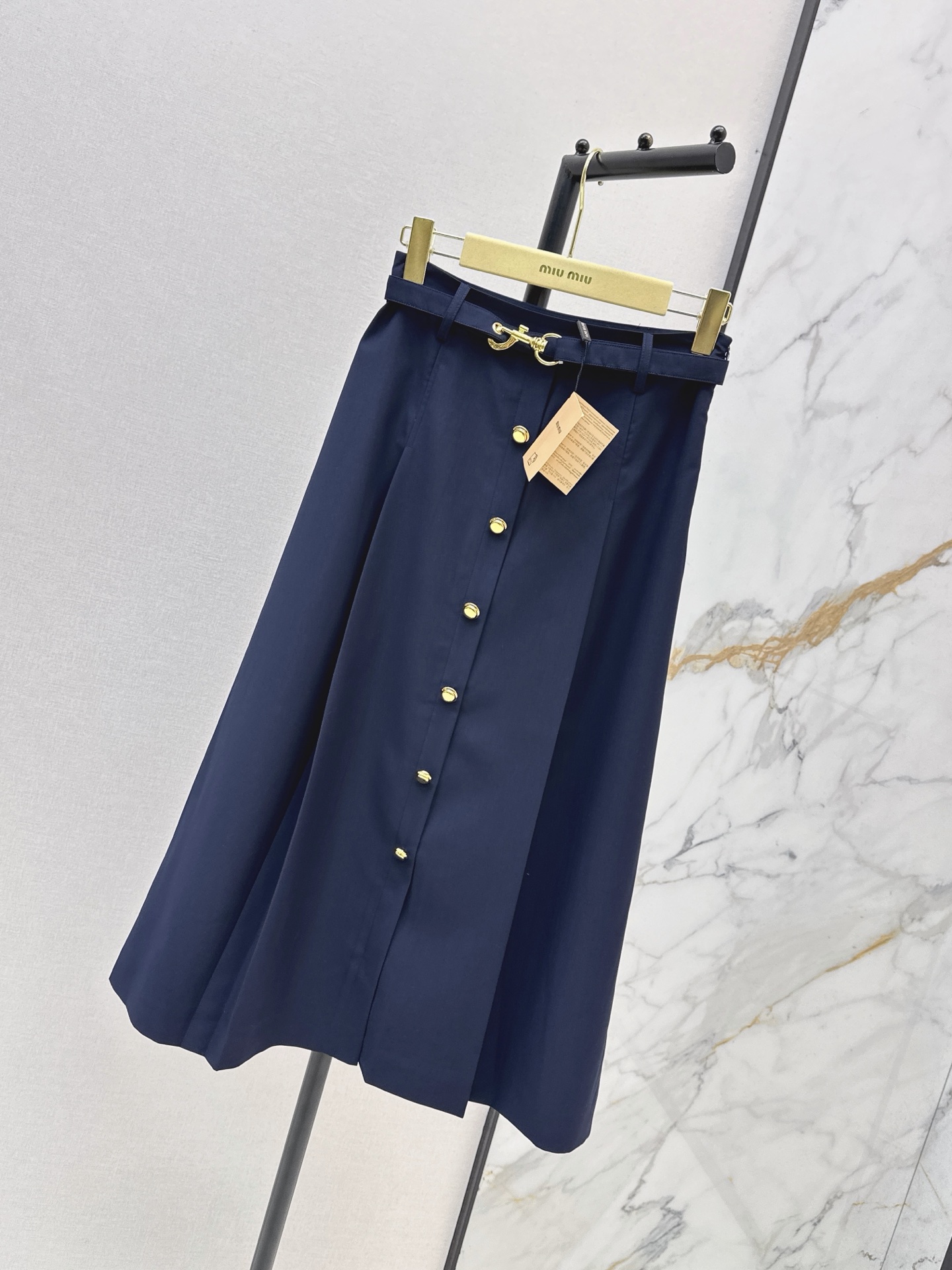 Miu 26ss belted skirt