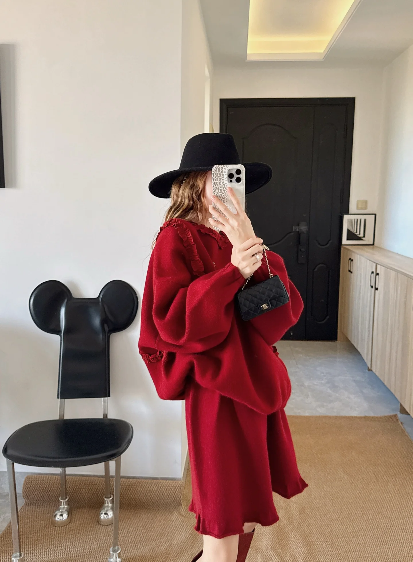 Chan 26ss wool outfit set