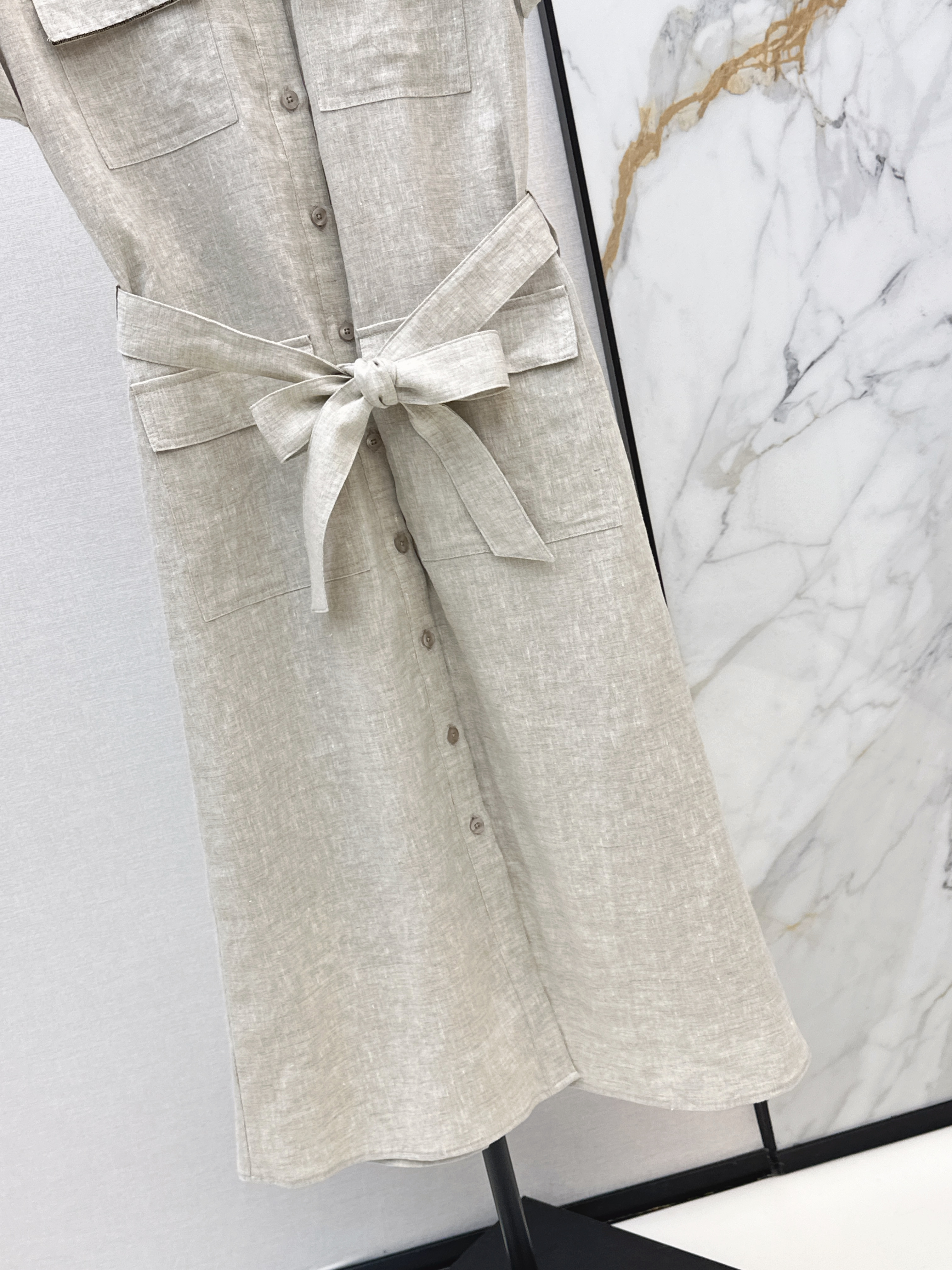 Brun 26ss linen dress
