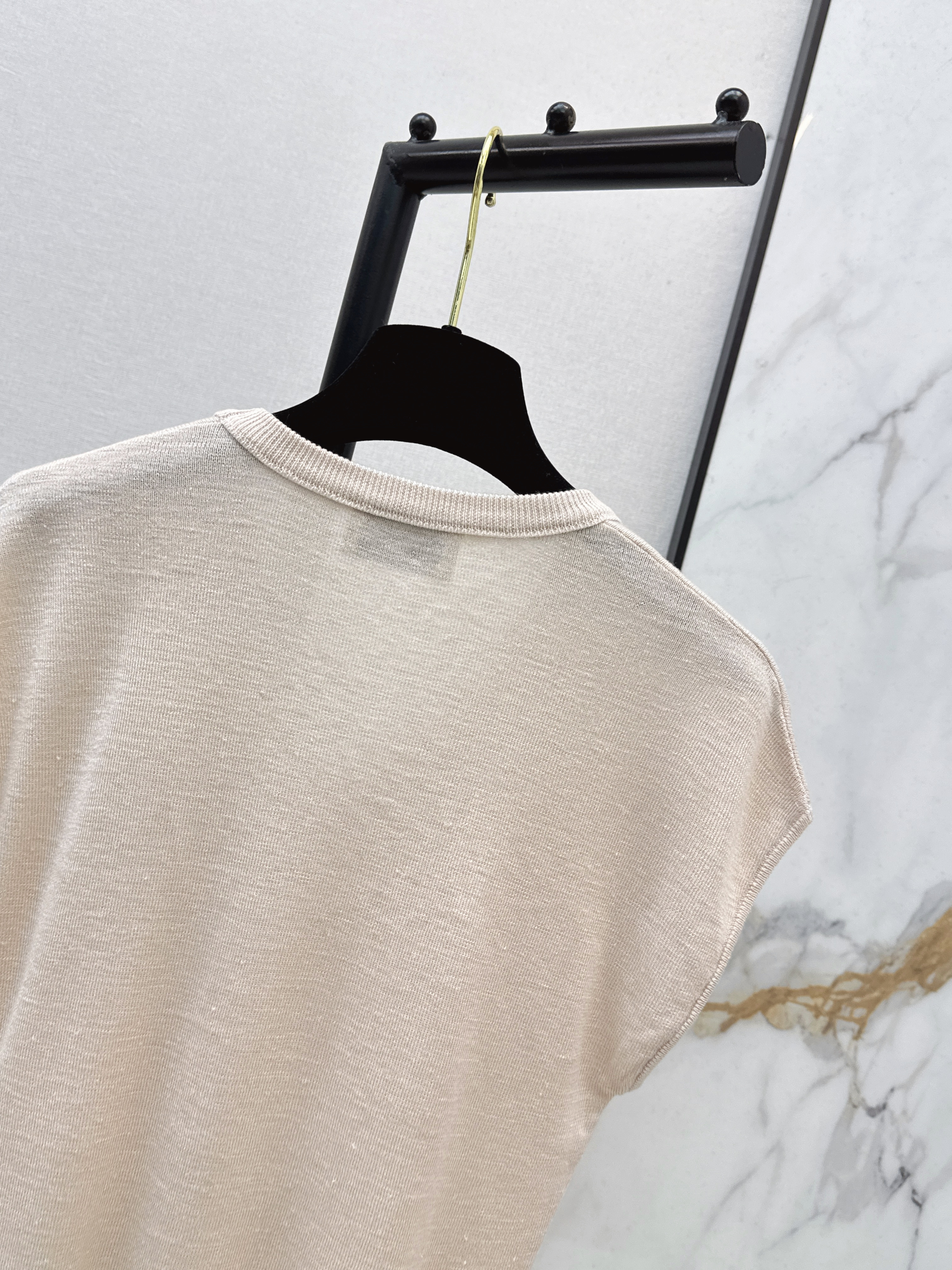 Chan 26ss 3d flower t-shirt