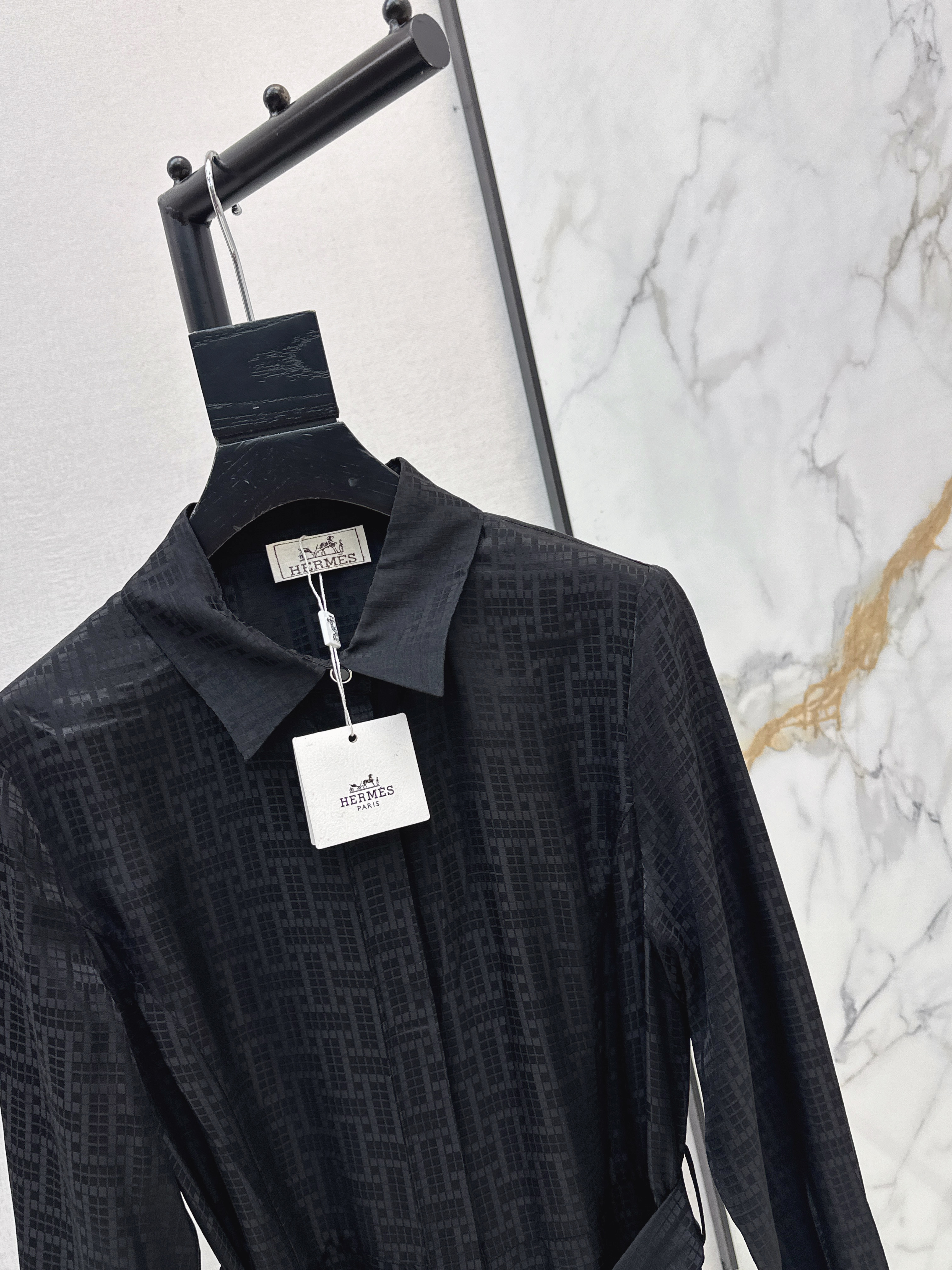 Her 26ss jacquard silk dress