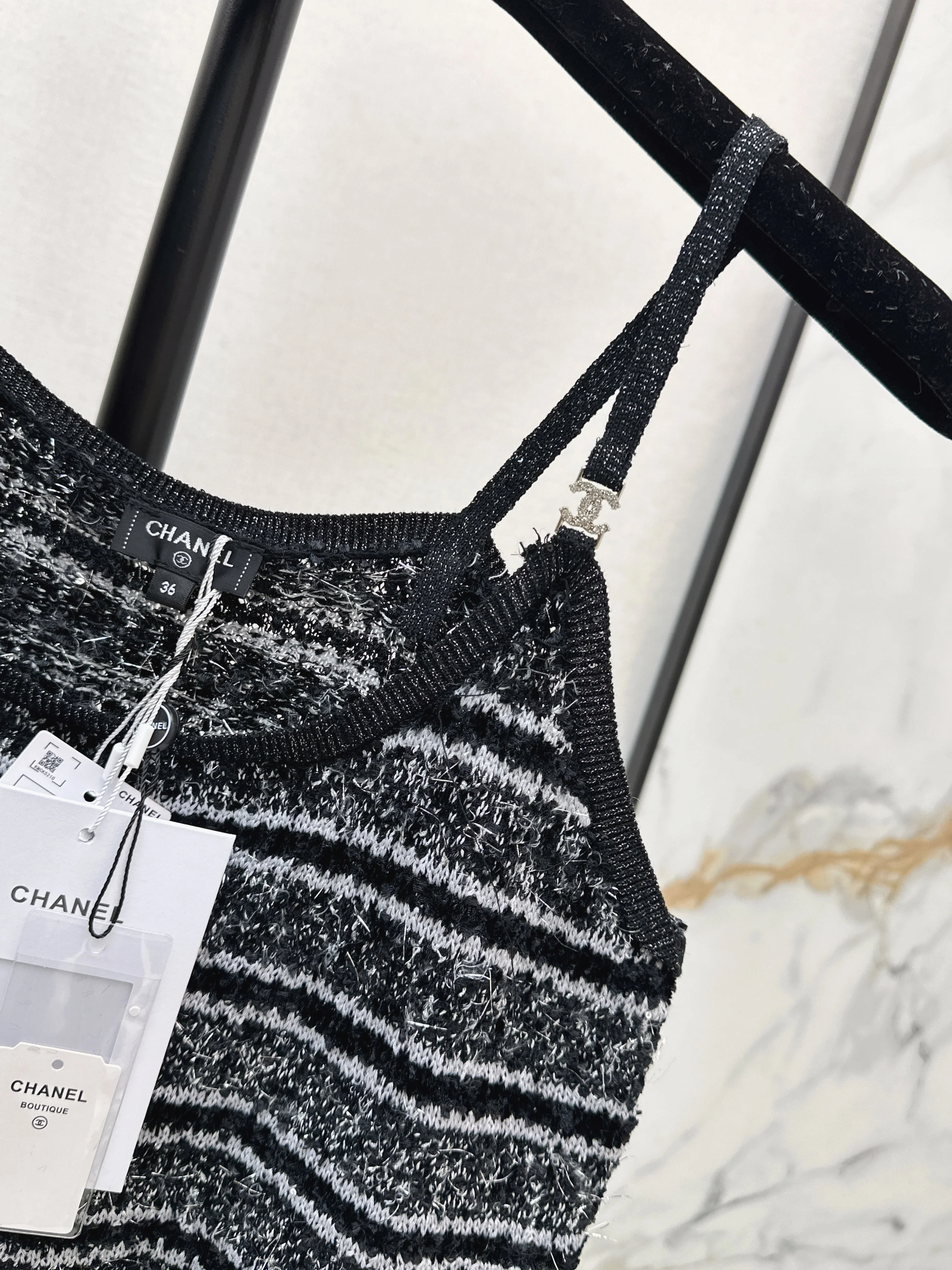 Chan 26ss tassel knit camisole